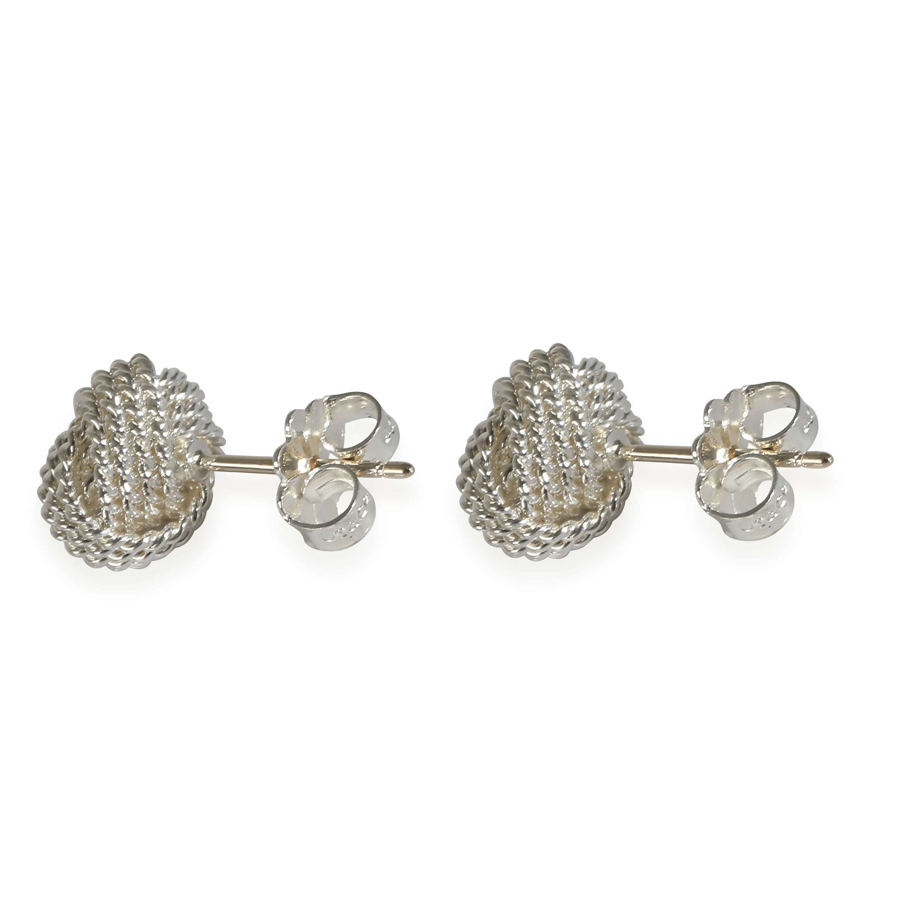 Rope Knot Earrings in  Sterling Silver - Image 3