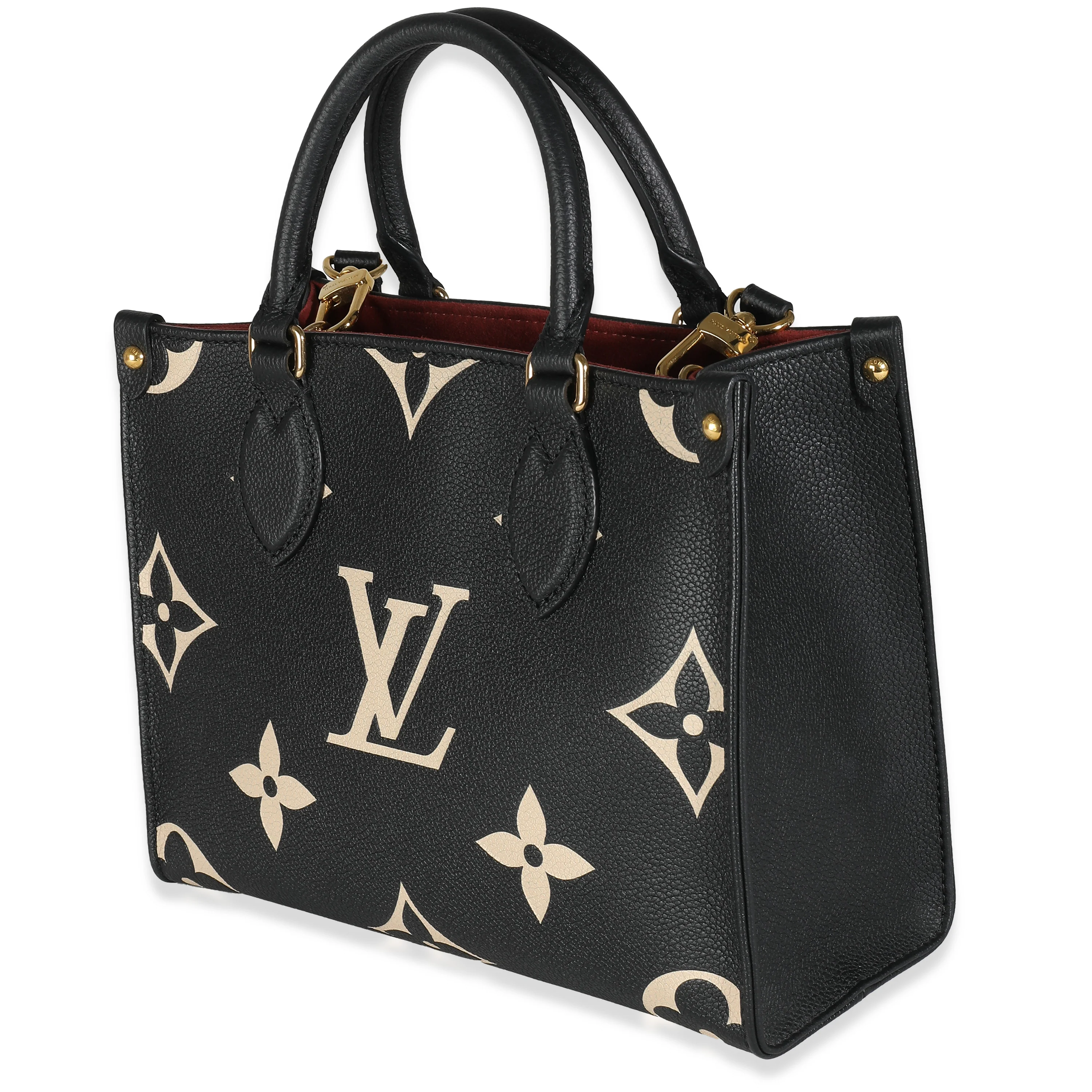 Louis Vuitton Black Beige Giant Monogram Empreinte Onthego PM - Image 2