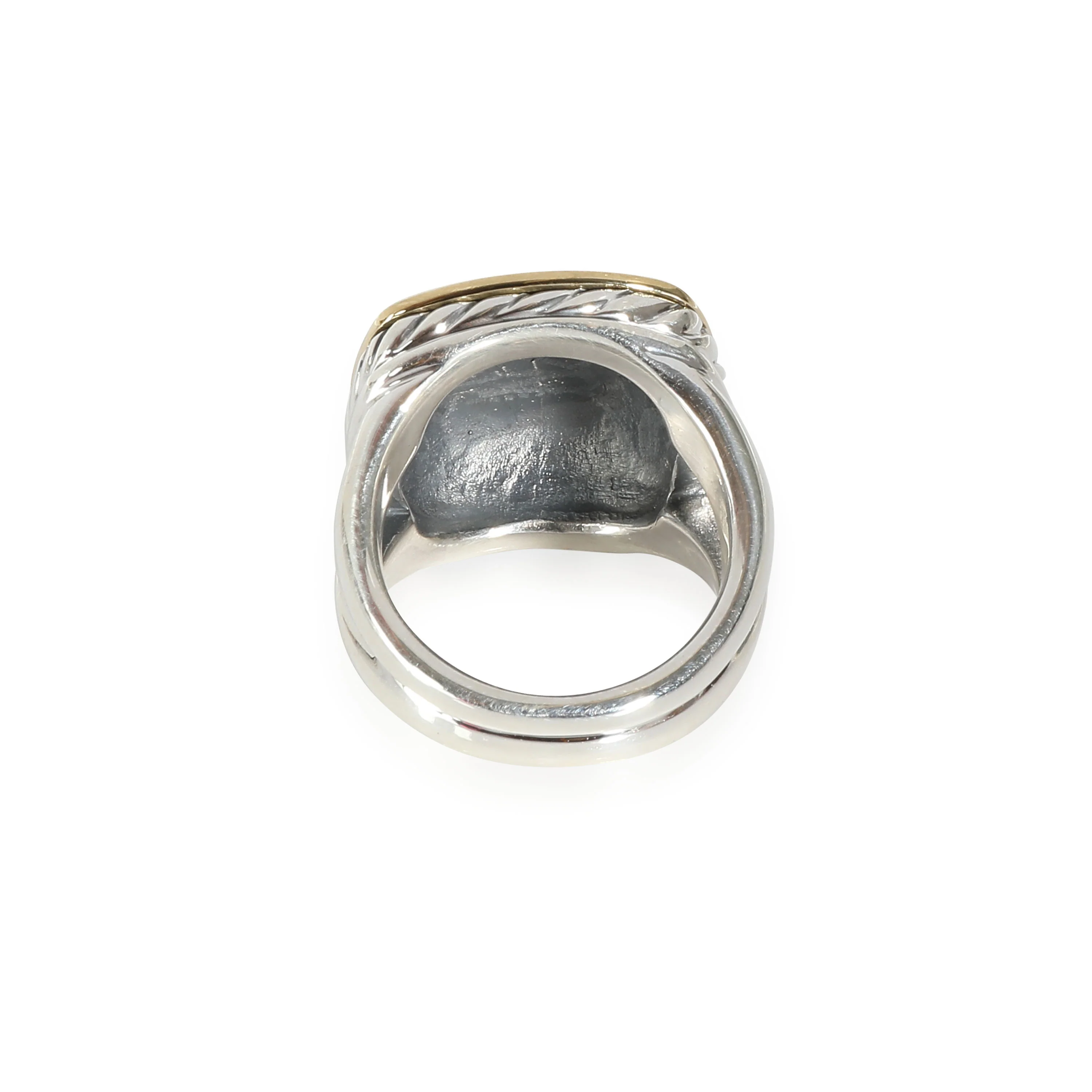 Sculpted Cable Ring in 18k Yellow Gold/Sterling Silver - Image 4