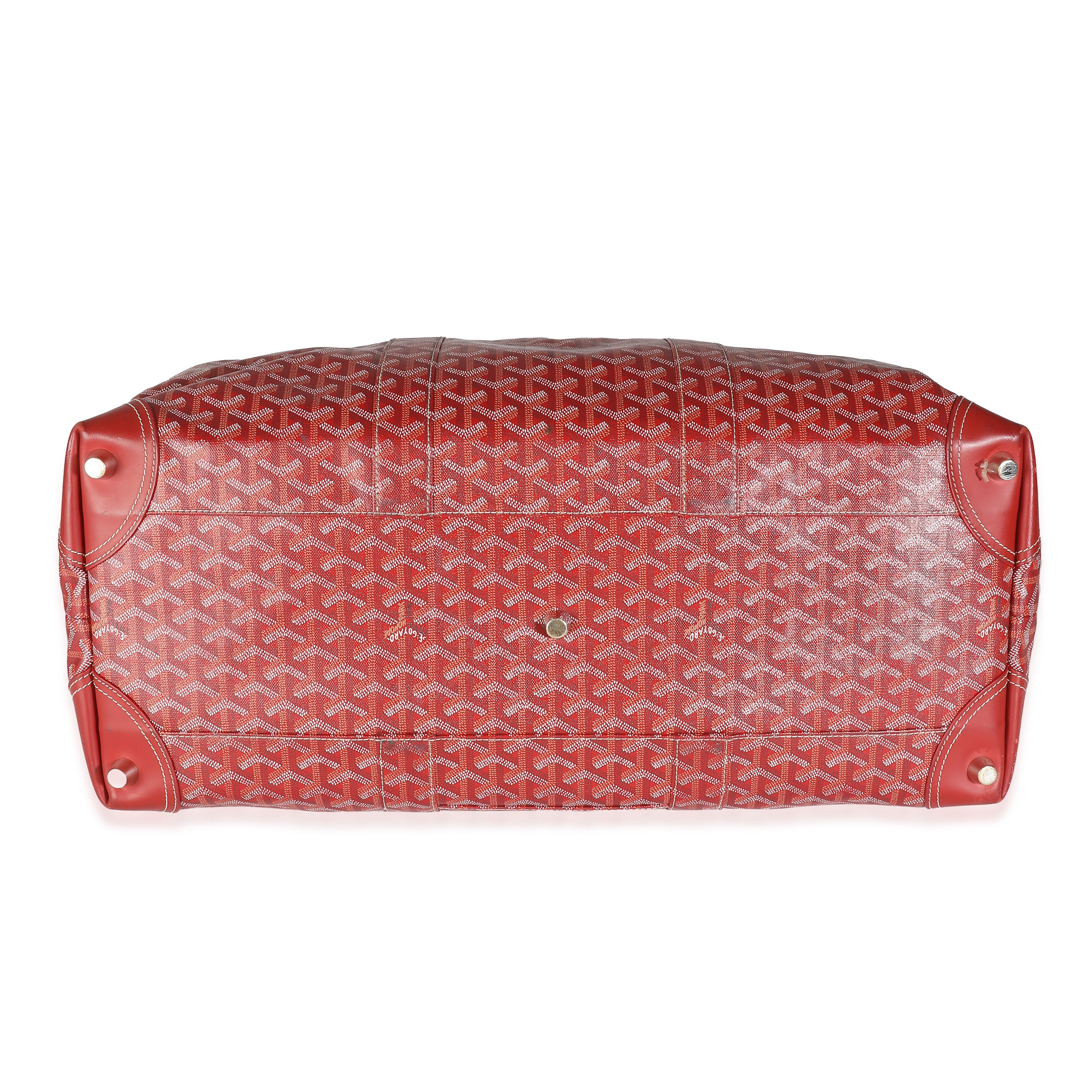 Goyard Red Goyardine Canvas Sac Boeing 55 - Image 5