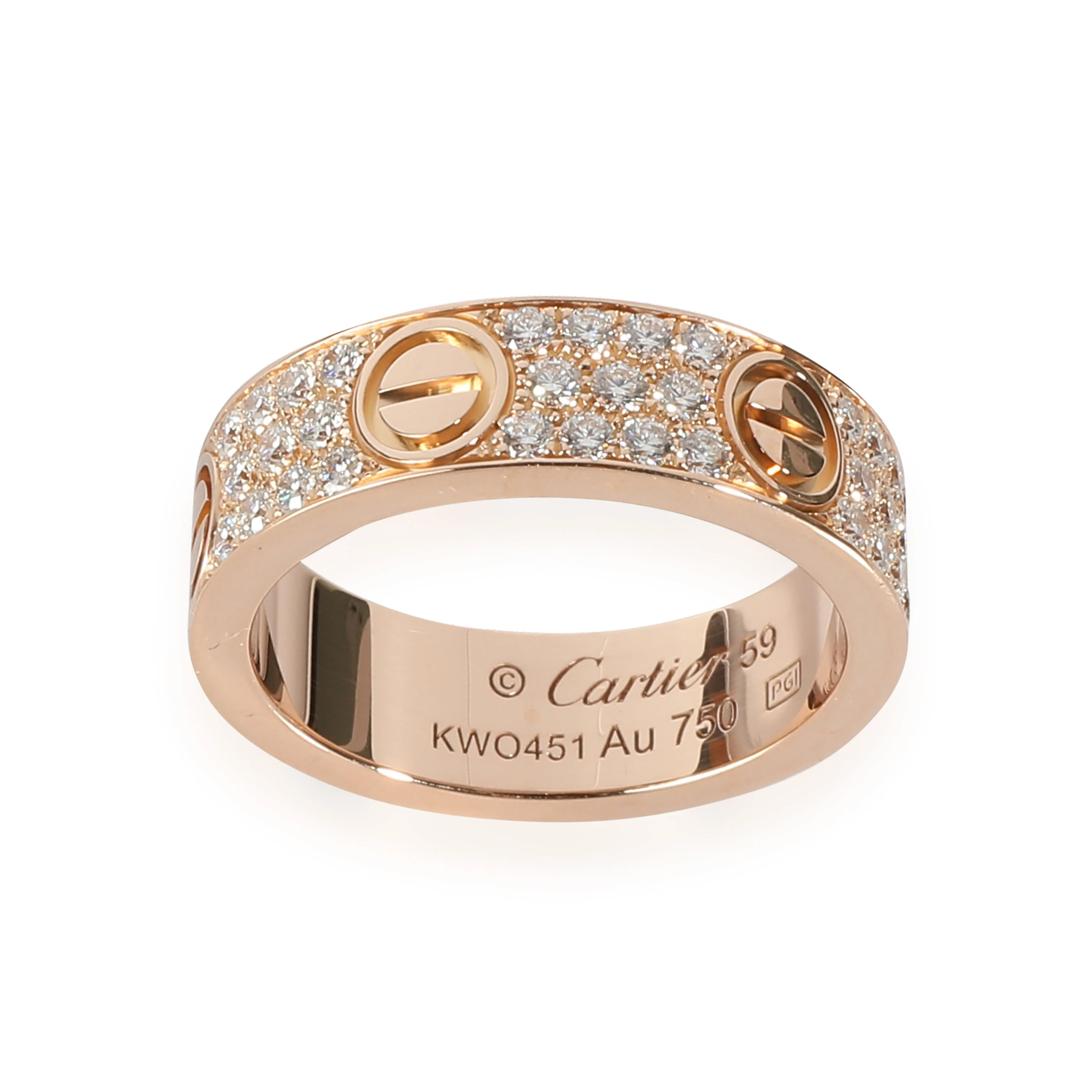Love Ring, Diamond Paved (Rose Gold) - Image 4