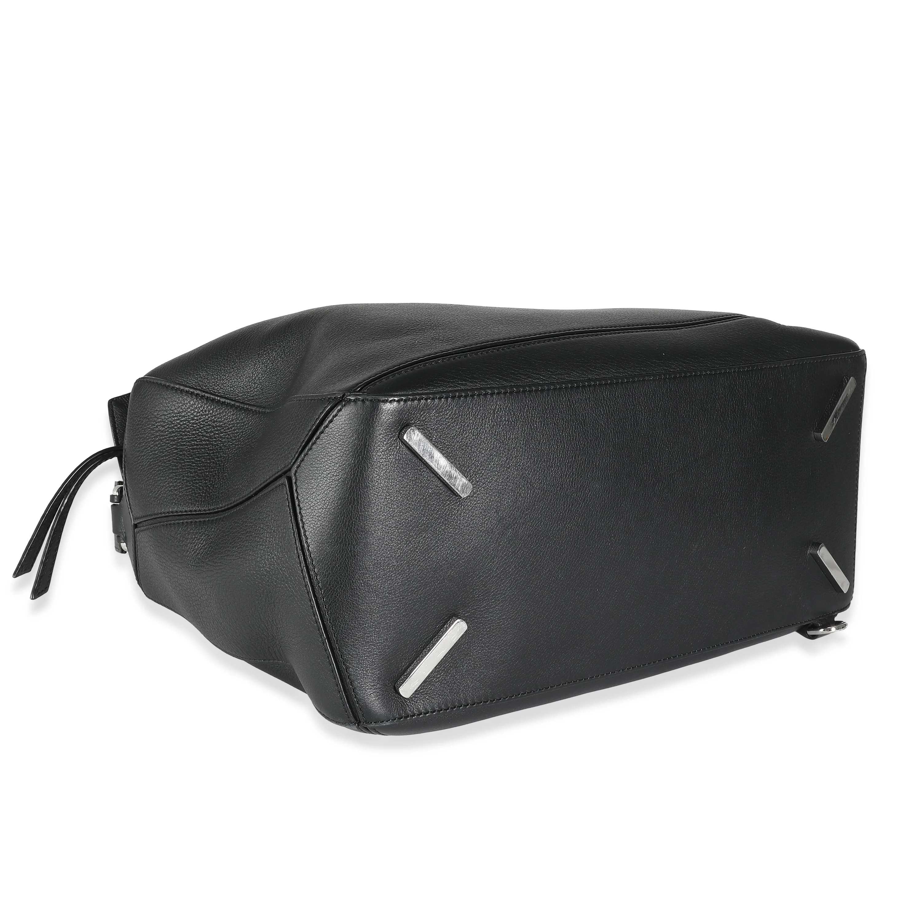 Black Calfskin Large Puzzle Bag - Image 7