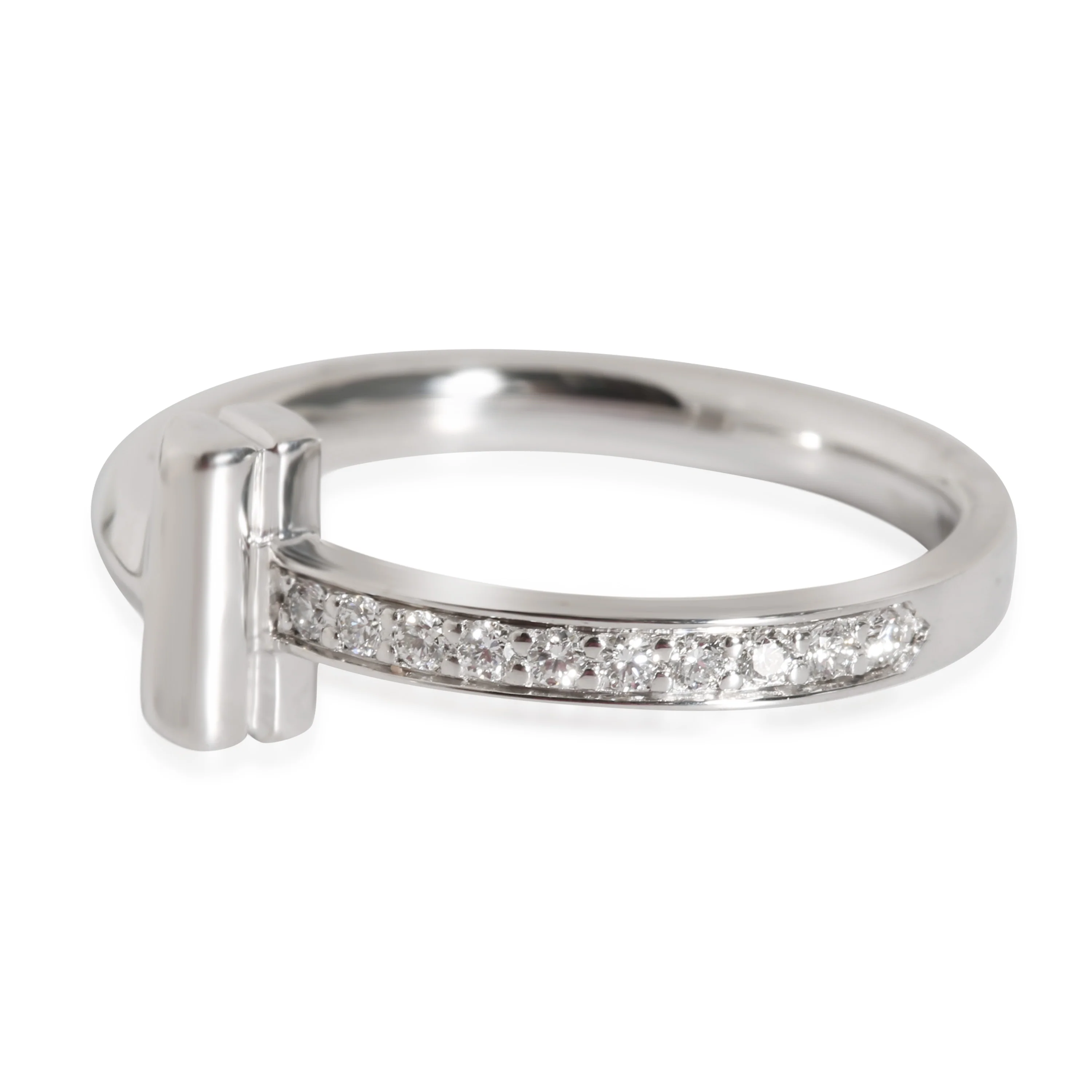 Tiffany T1 Ring in 18K White Gold  0.08 Ctw - Image 2