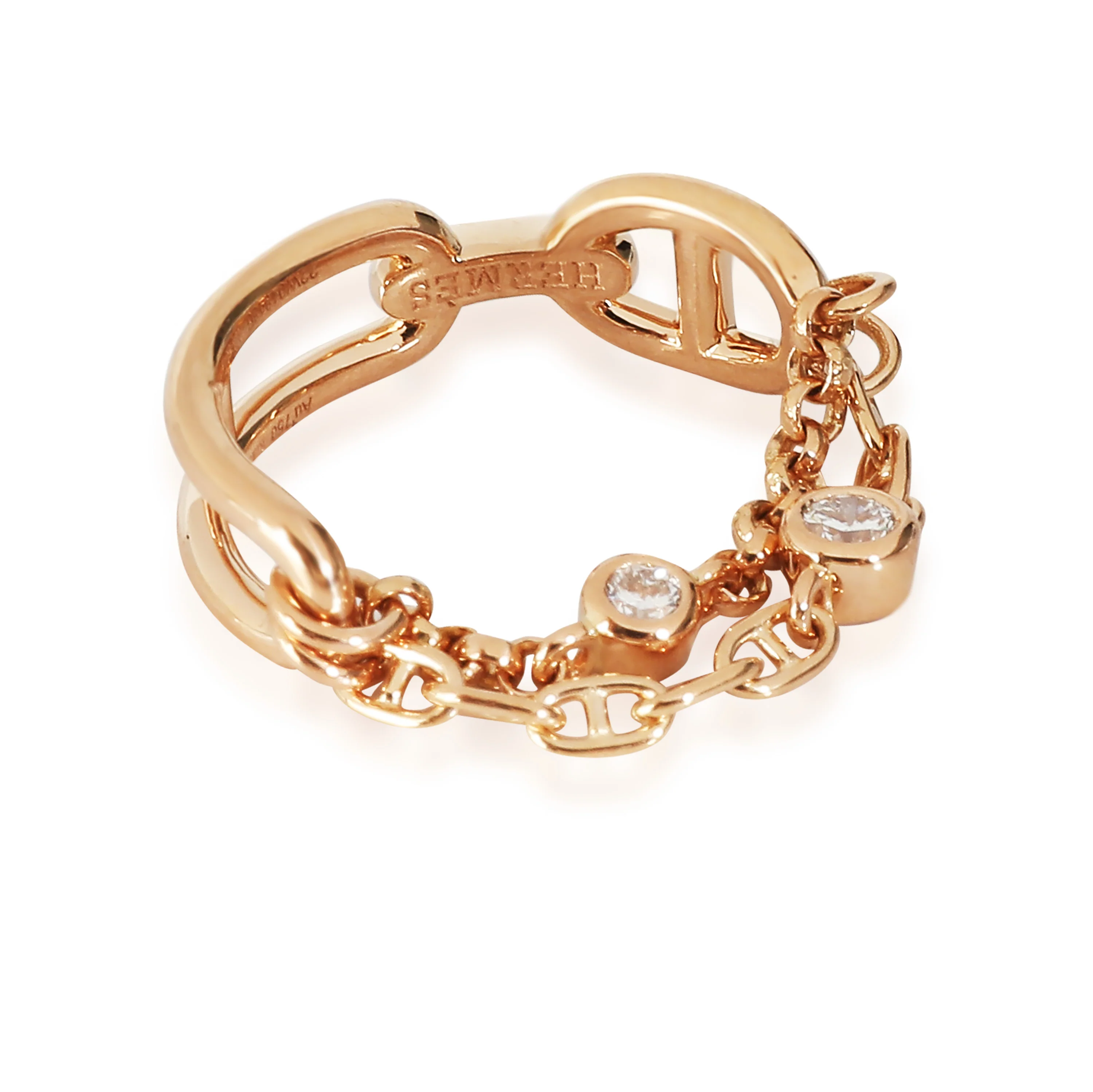 Rose Gold Chaine d'ancre Ring - Image 2