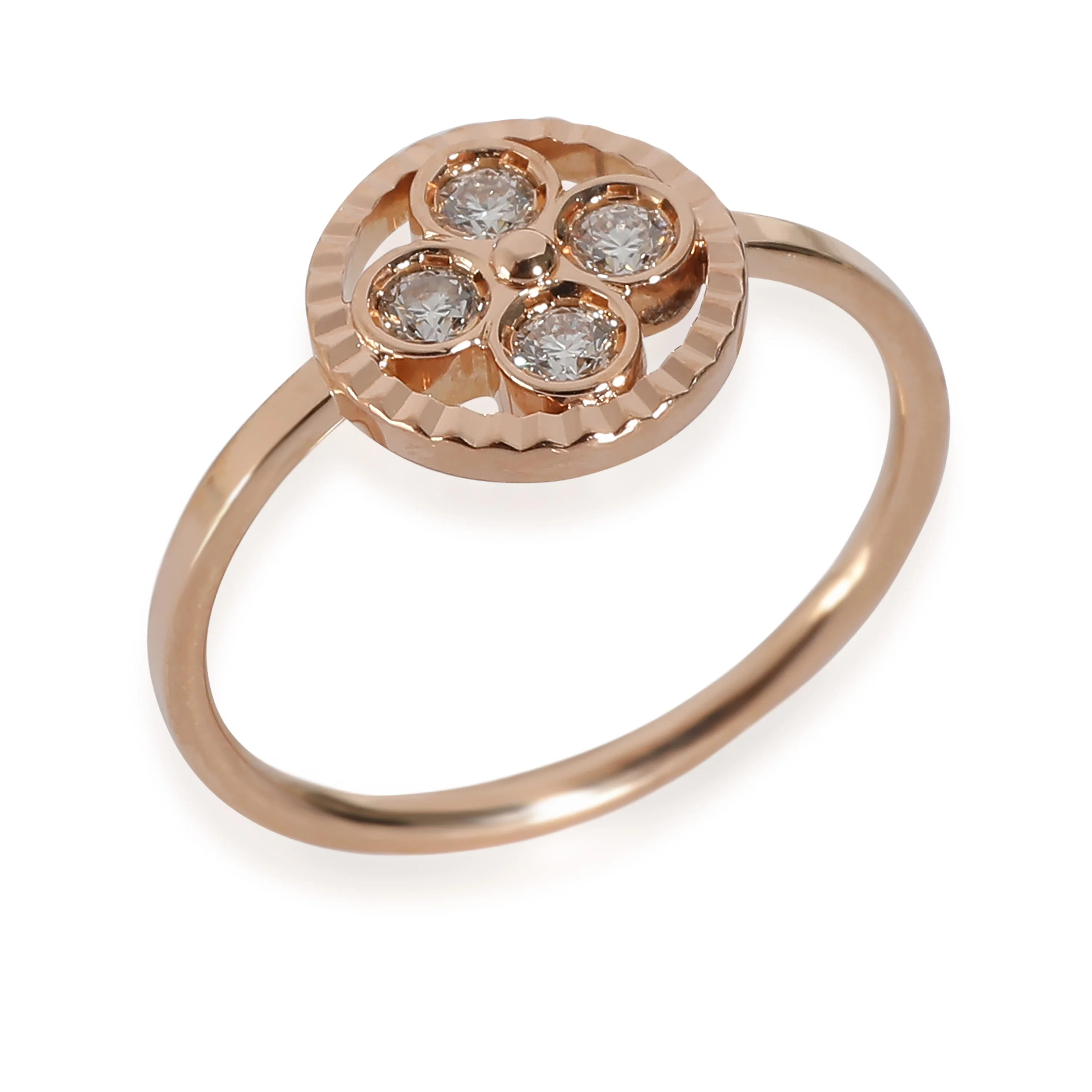 Sum Blossom Ring With Diamonds in 18KT Rose Gold 0.20 CTW - Image 3