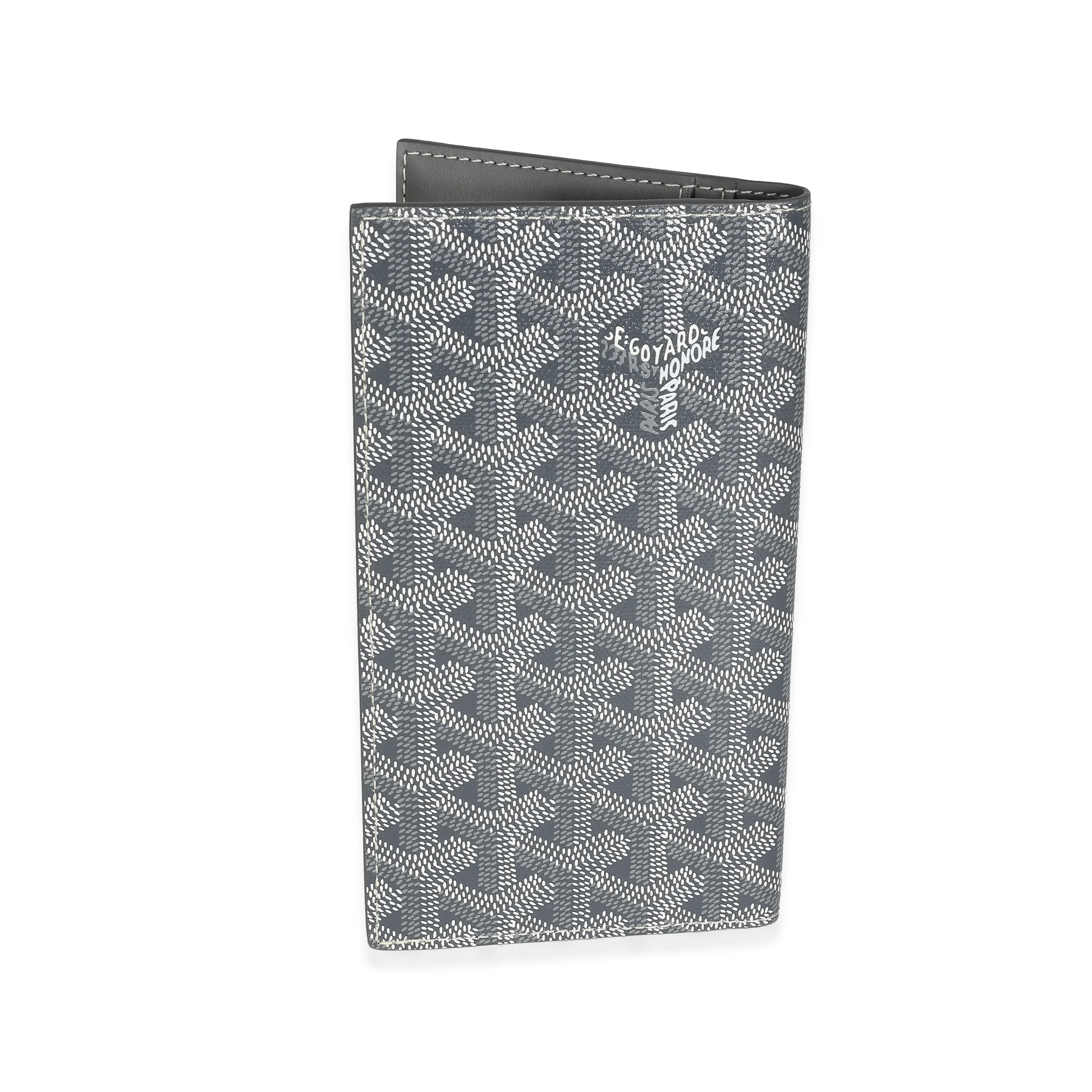 Grey Goyardine Canvas Saint Roch Wallet - Image 3