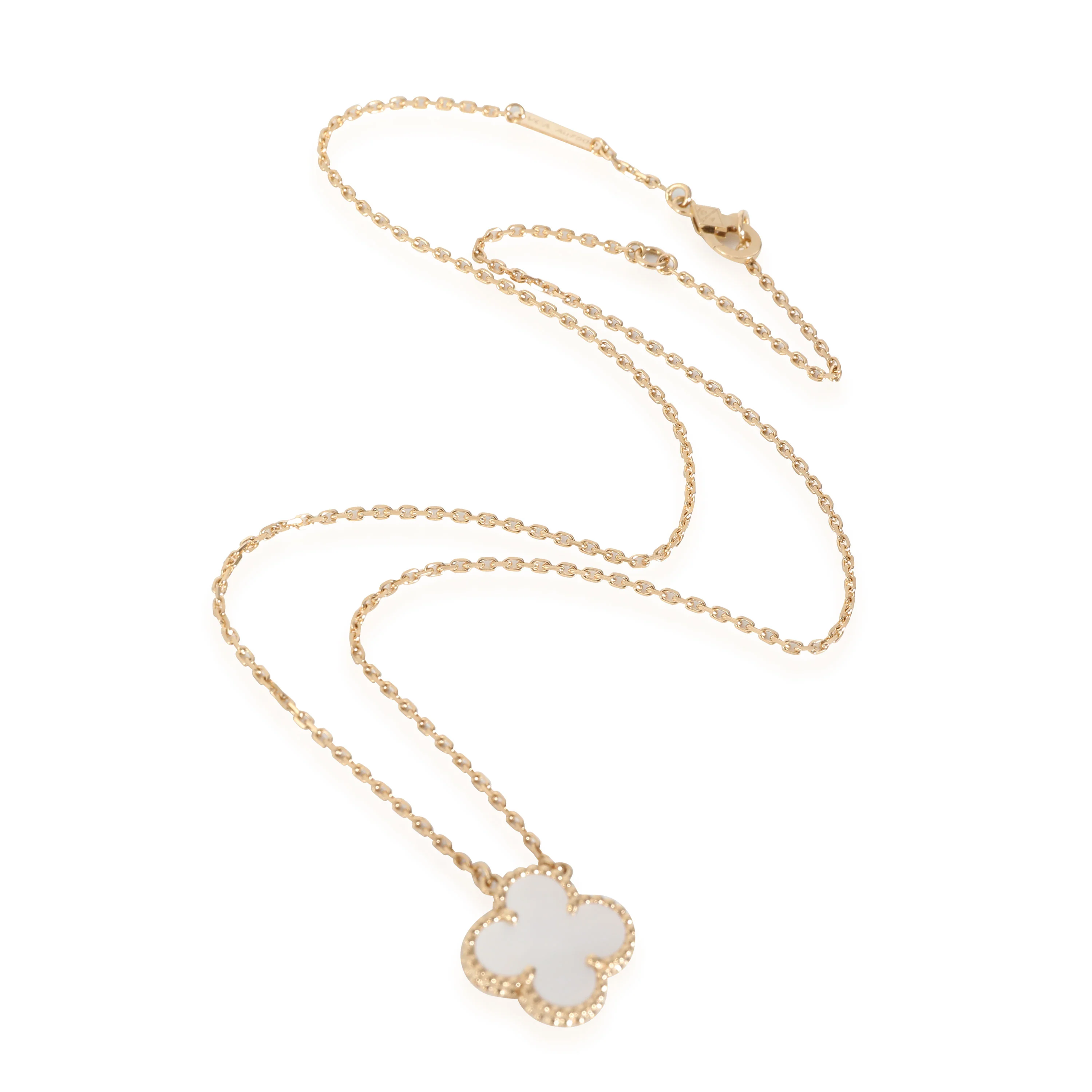 Alhambra Mother Of Pearl Pendant in 18k Yellow Gold - Image 2