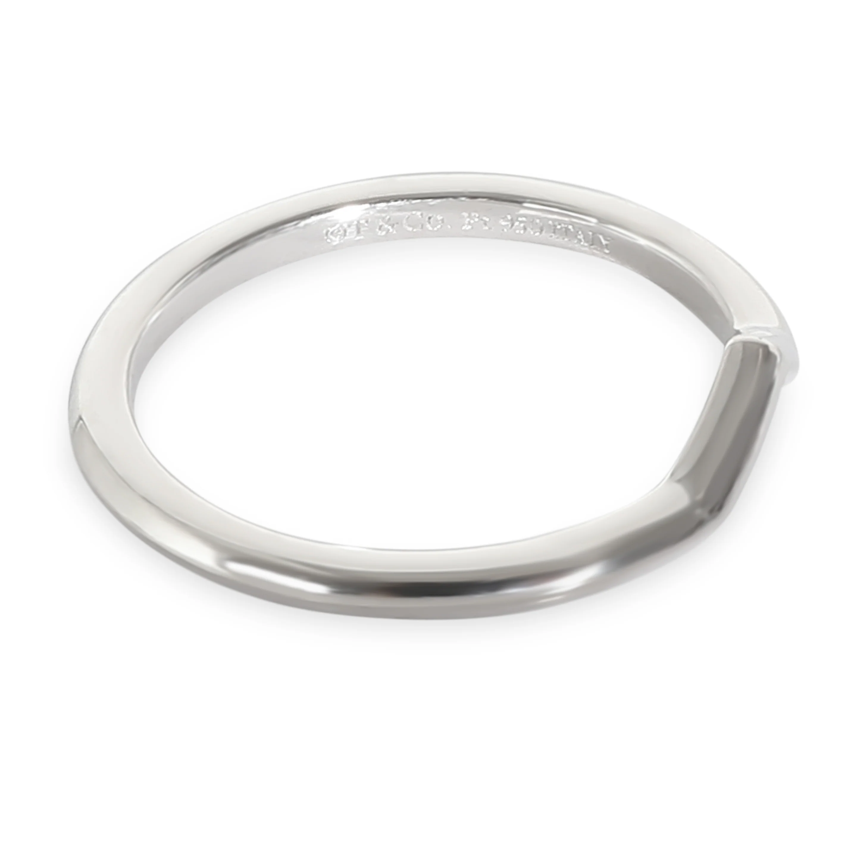 Tiffany Setting V Band in  Platinum - Image 2