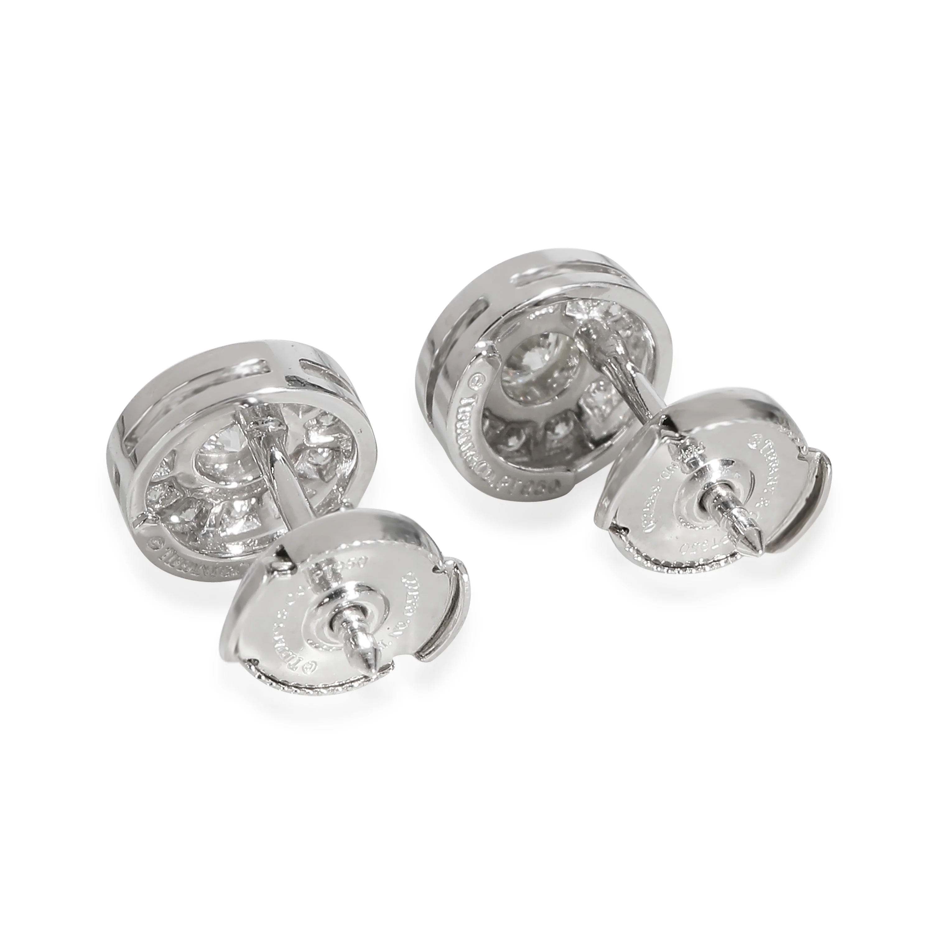 Diamond Circlet Earrings in Platinum 0.75 CTW - Image 3