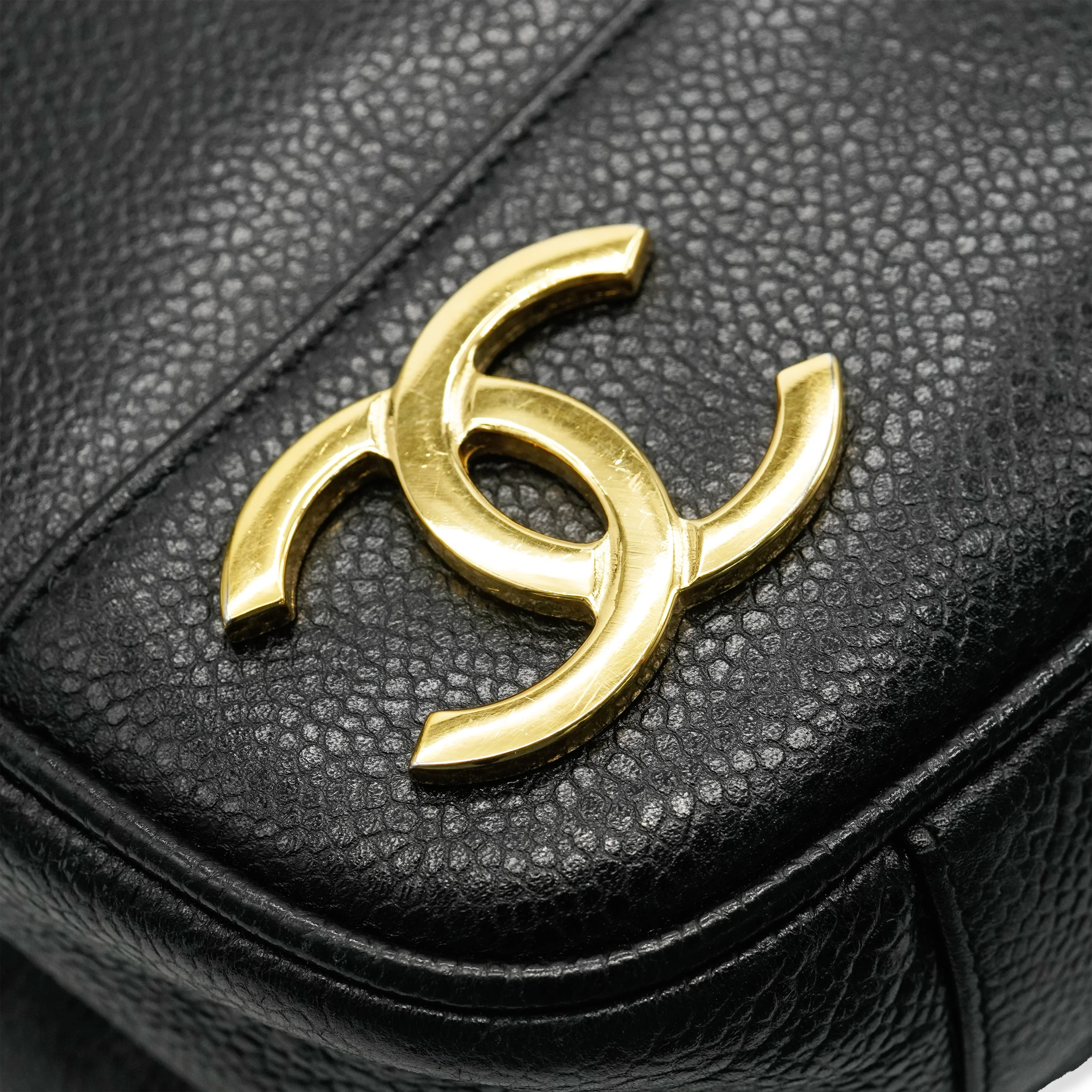 Black Caviar Triple CC Chain Tote - Image 6