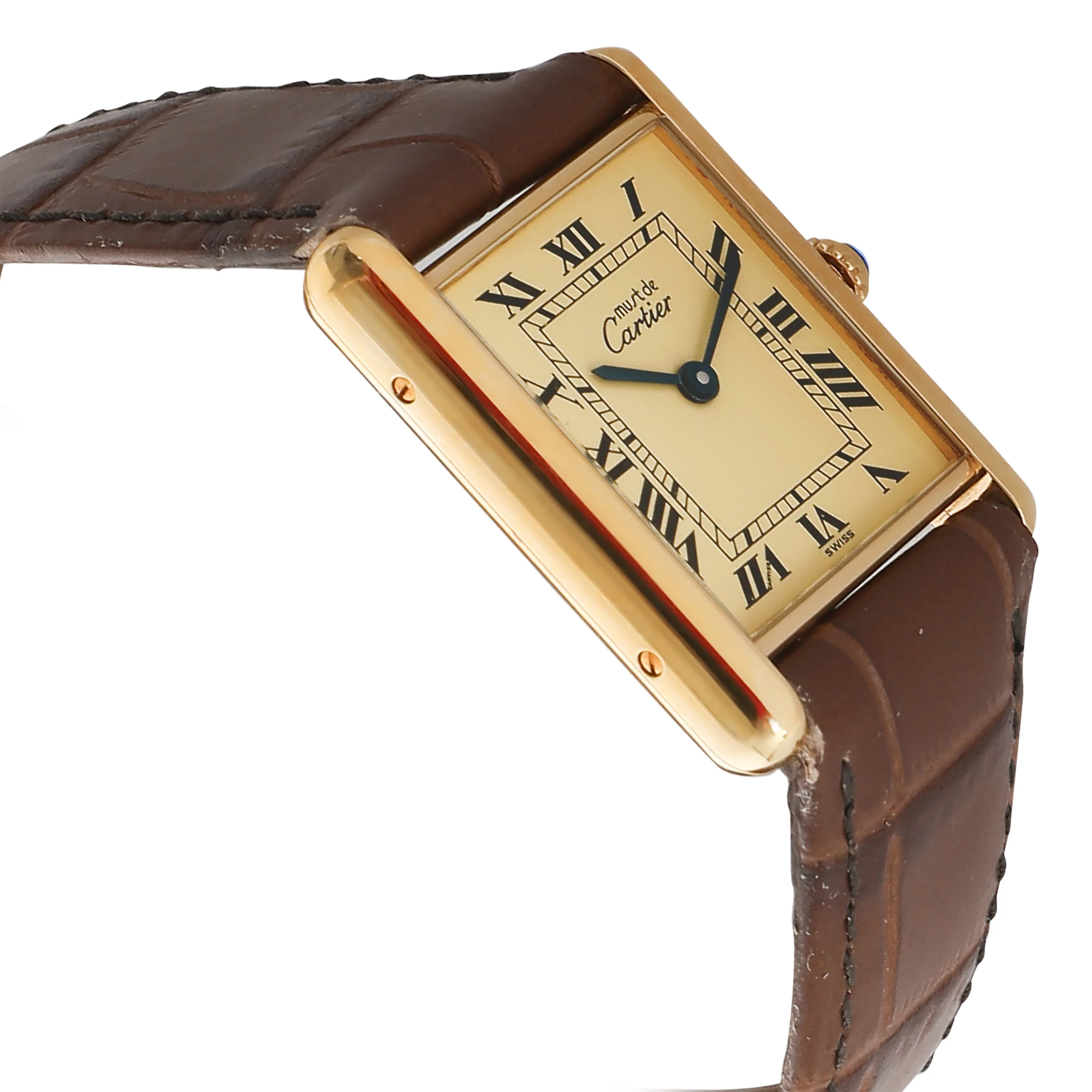 le Must de Cartier Tank 1615 Unisex Watch in  Vermeil - Image 2