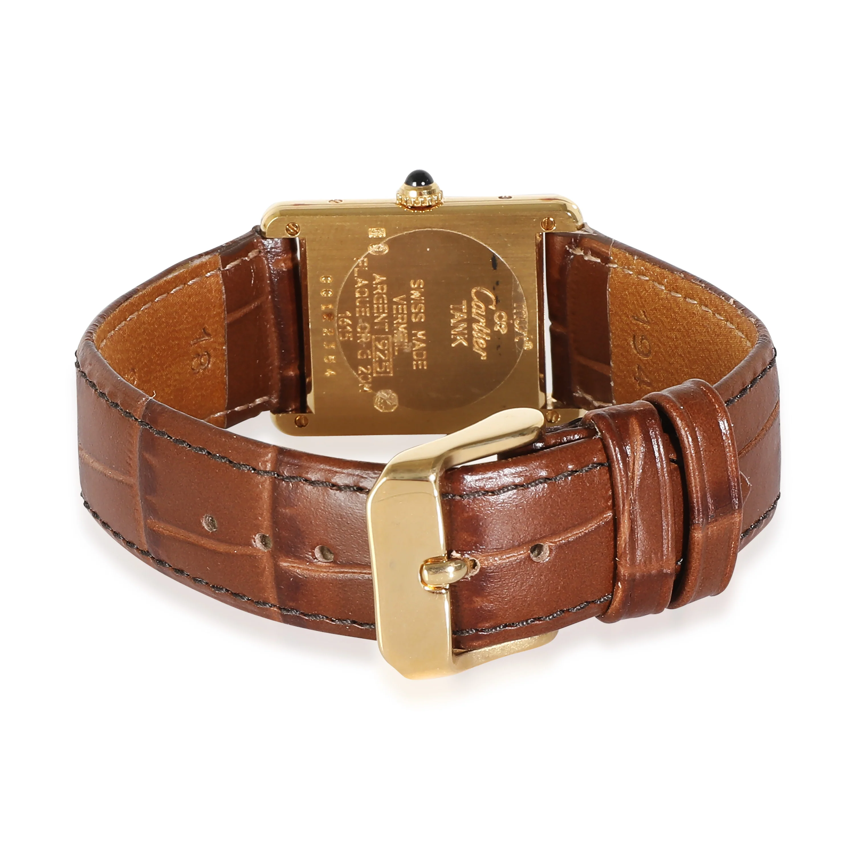 le Must de Cartier Tank 1615 Unisex Watch in  Vermeil - Image 4