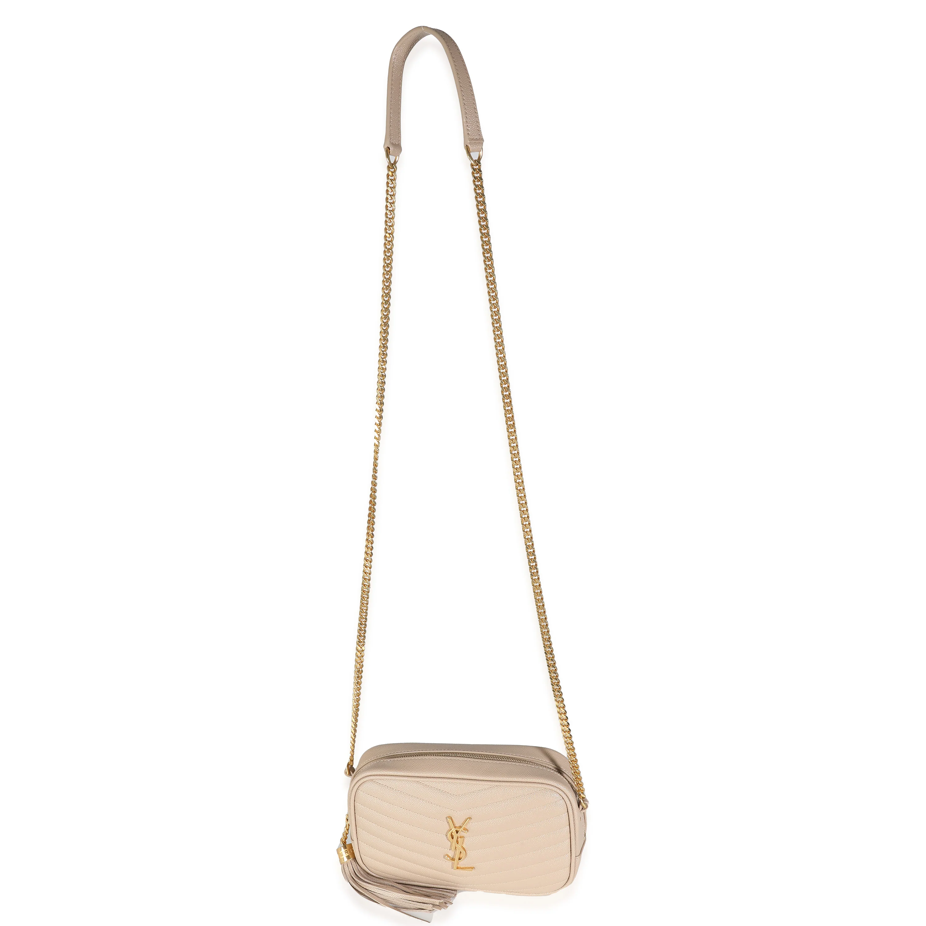 Beige Grain De Poudre Mini Lou Camera Bag - Image 8
