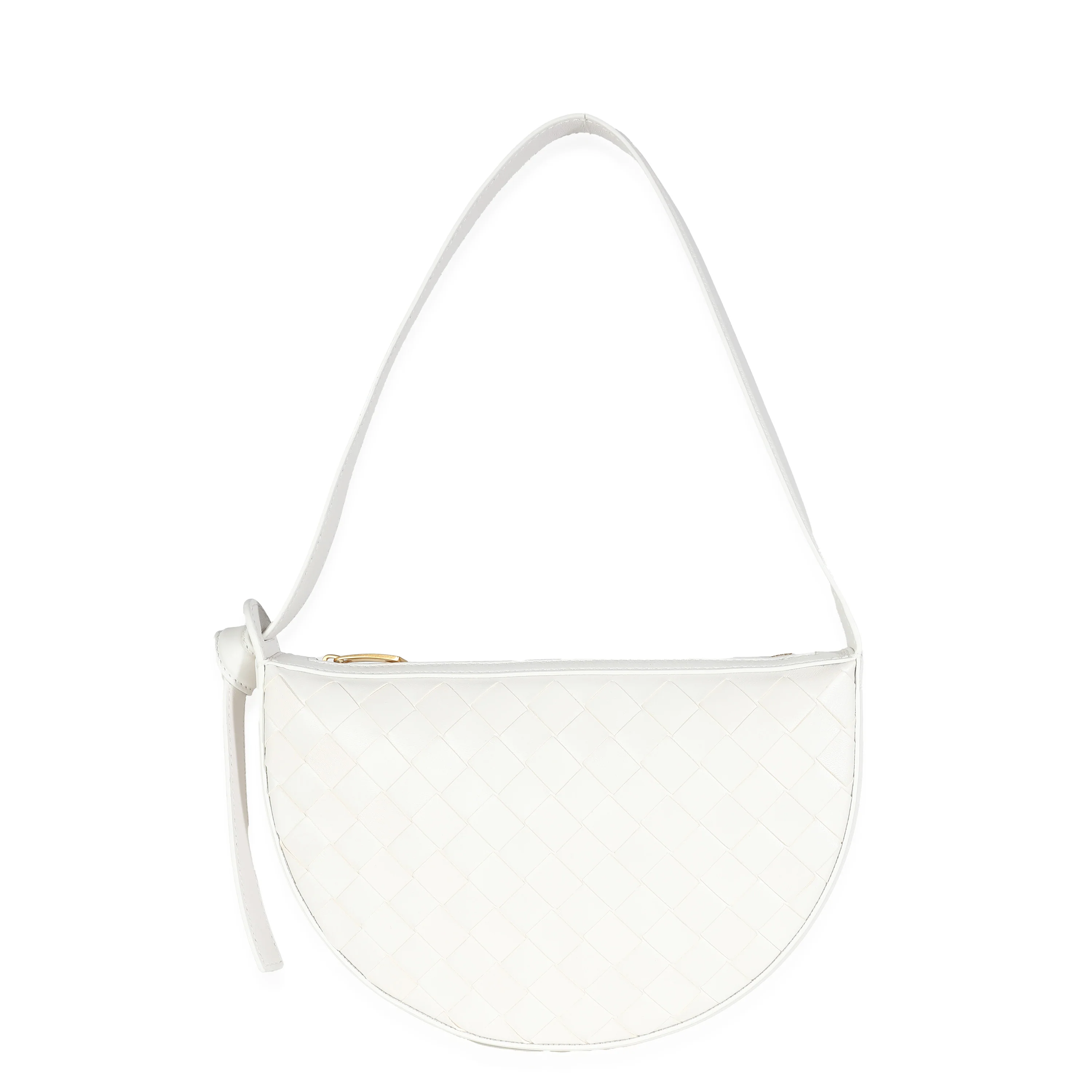 White Intrecciato Mini Sunrise Bag - Image 2