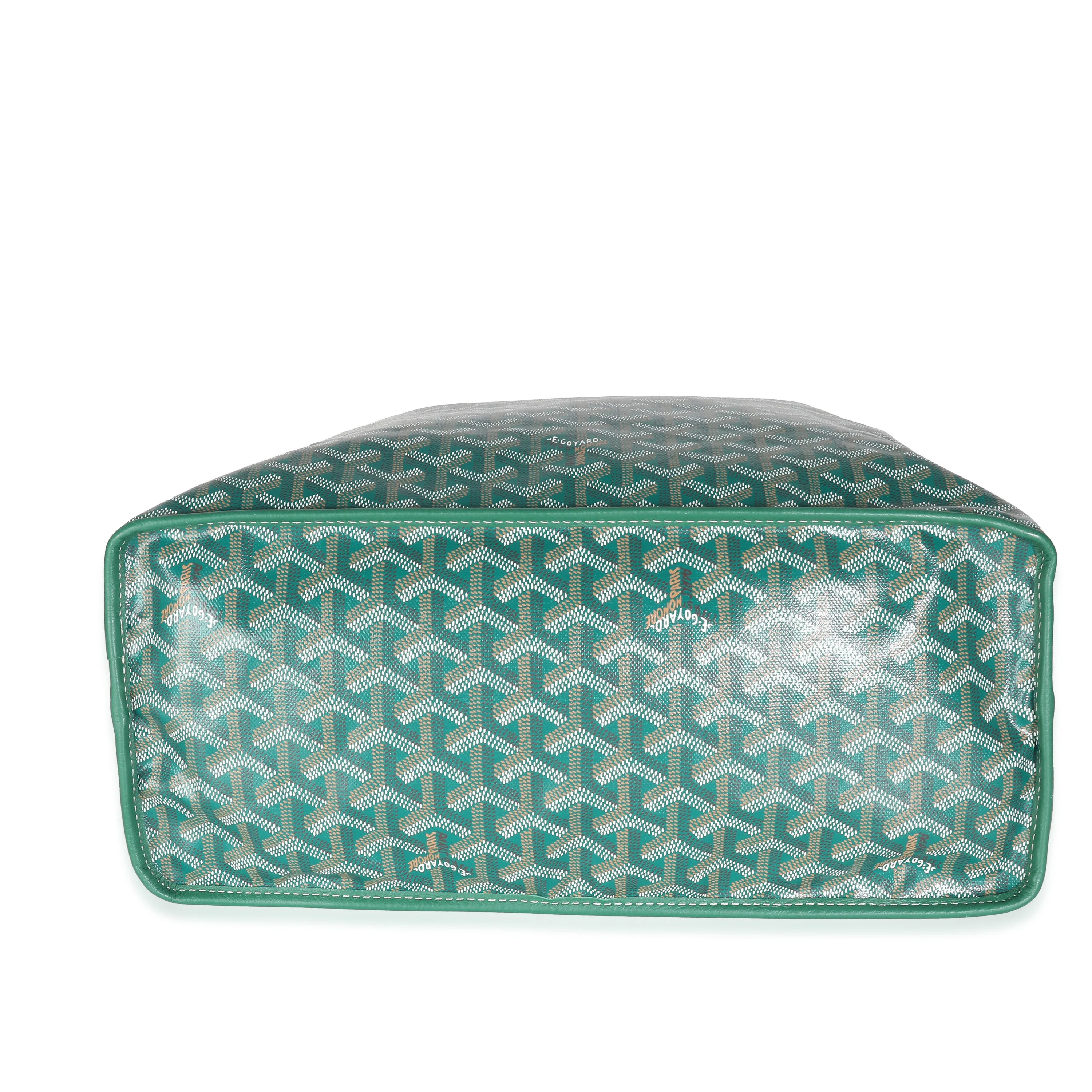 Green Goyardine Canvas Anjou PM - Image 6