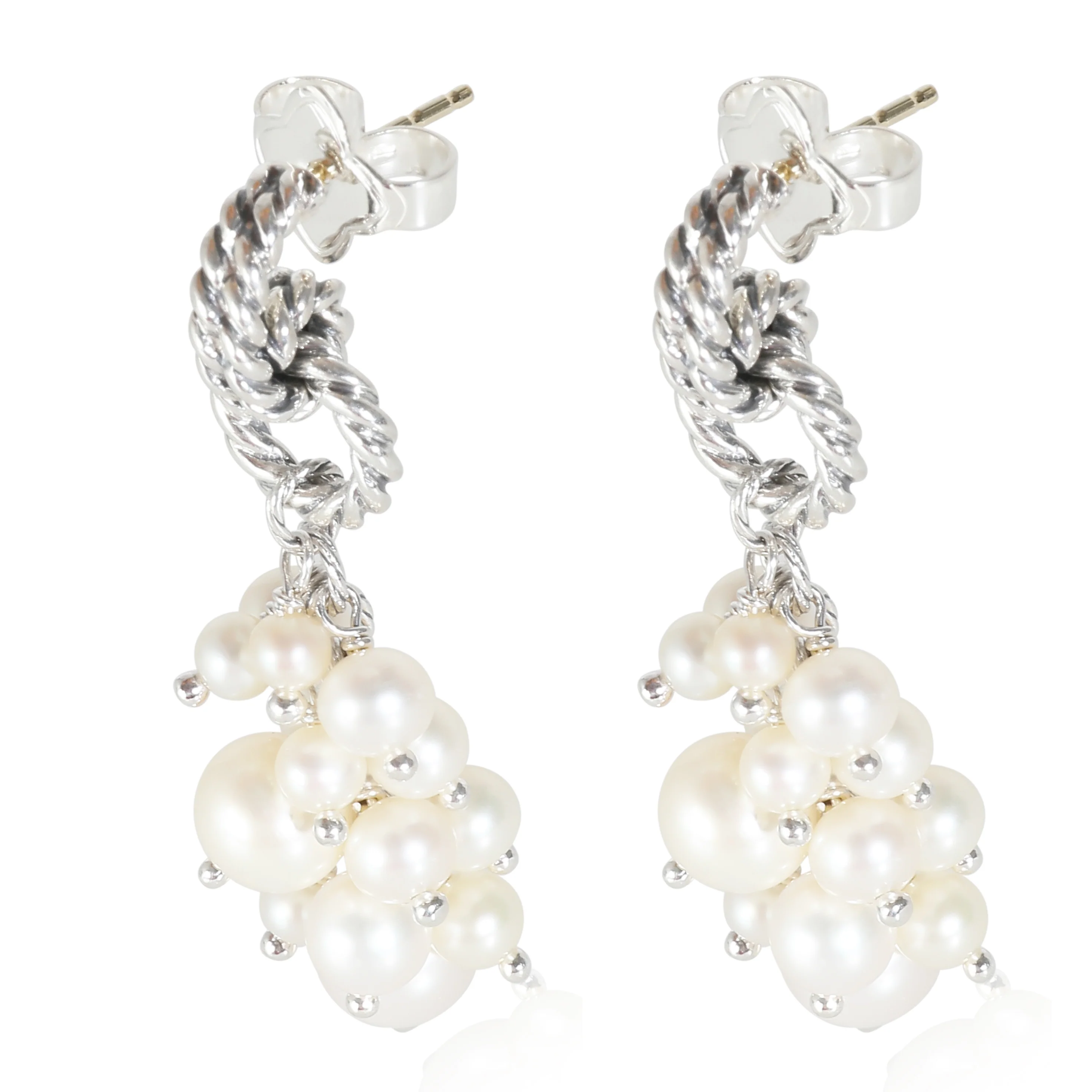 Copella Pearl Earrings in Sterling Silver - Image 2