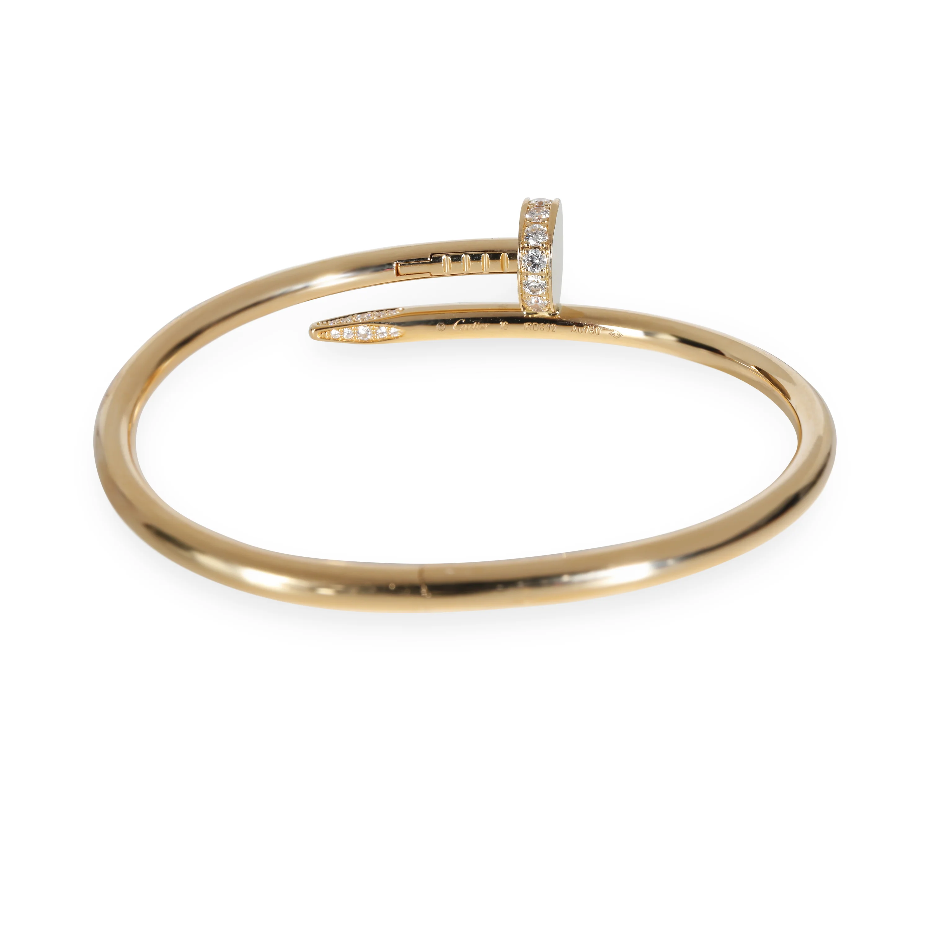 Juste Un Clou Bracelet (Yellow Gold, Diamonds) - Image 3