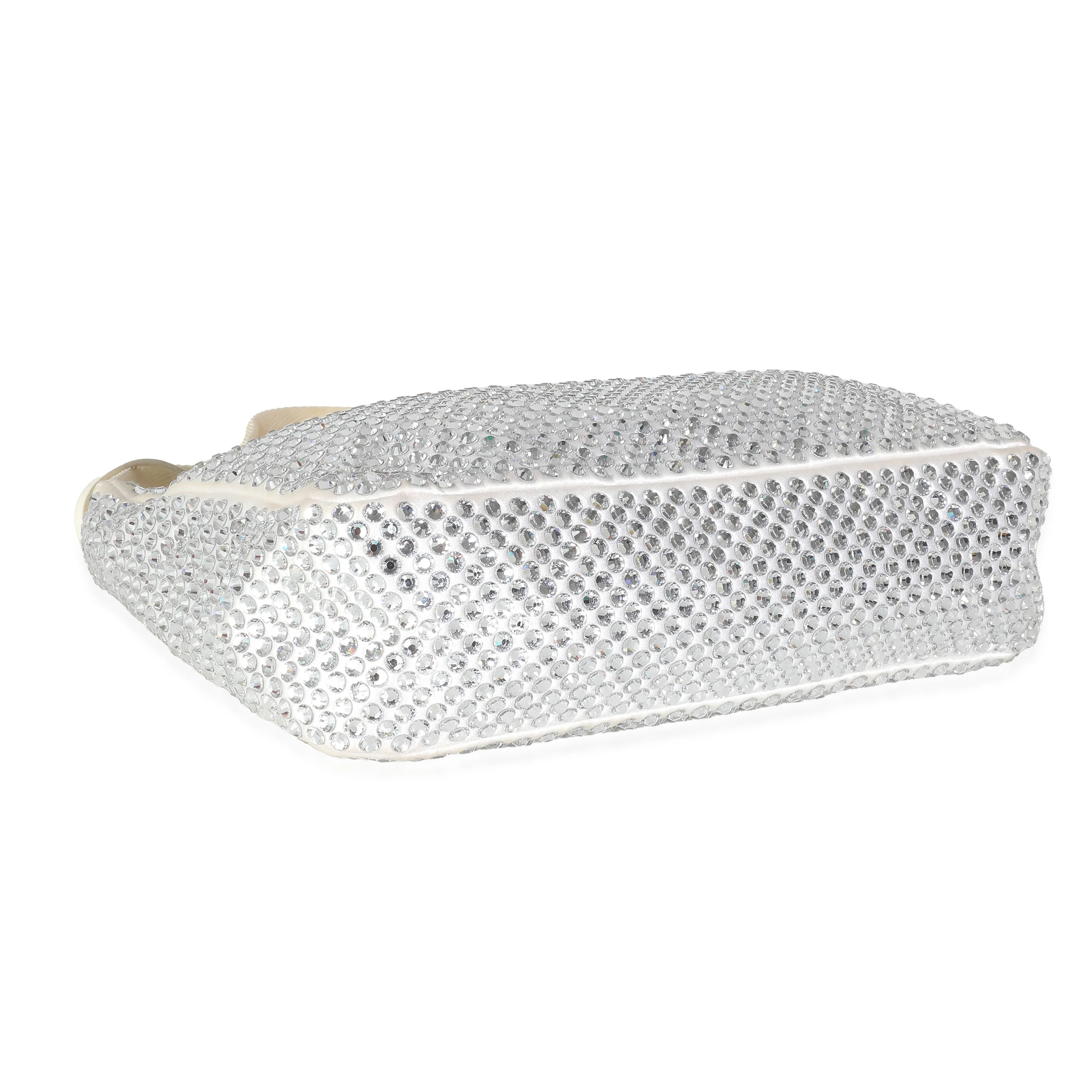 White Satin Crystals Re-Edition 2000 Mini Bag - Image 6