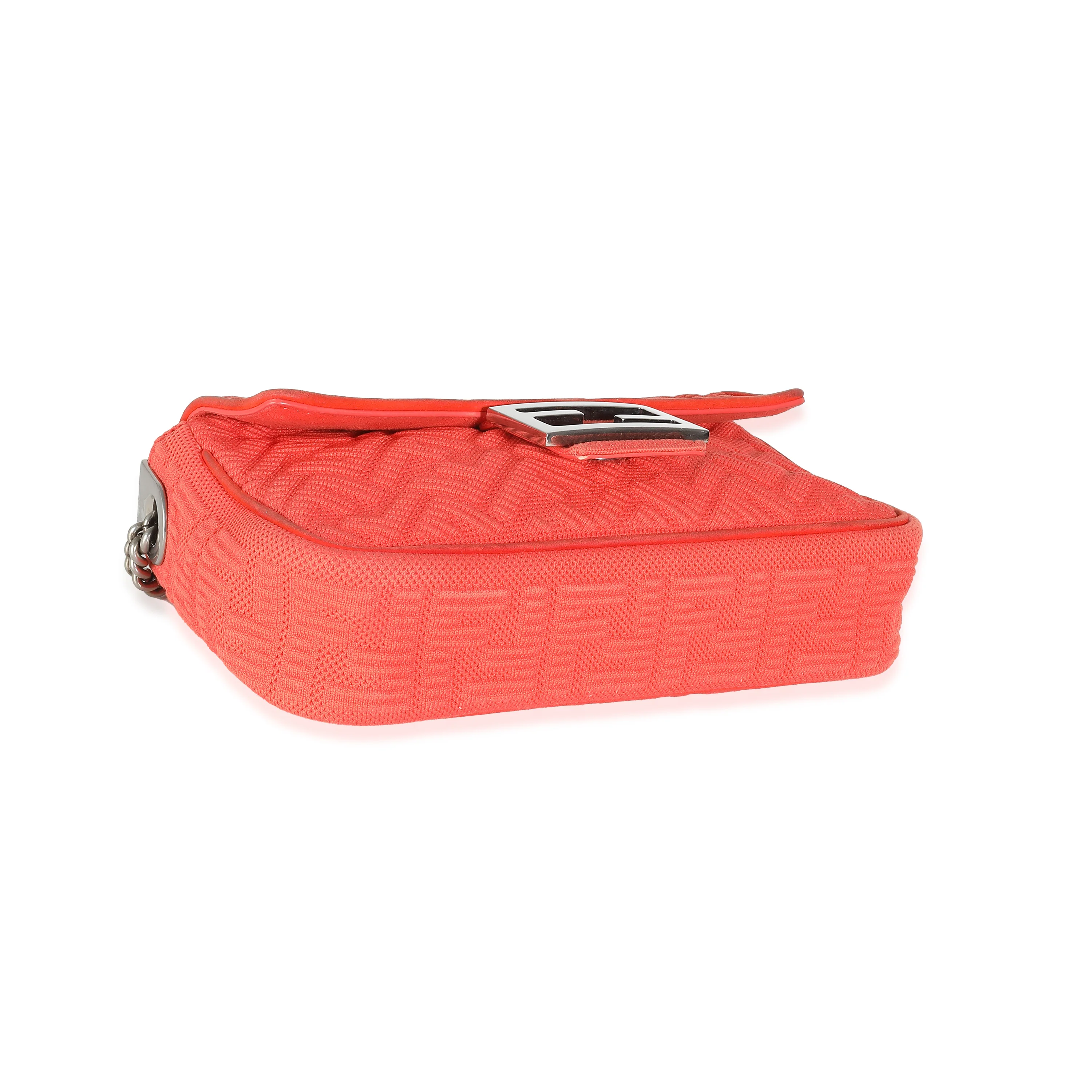 Tulipano Technical Fabric FF Midi Chain Baguette Bag - Image 6