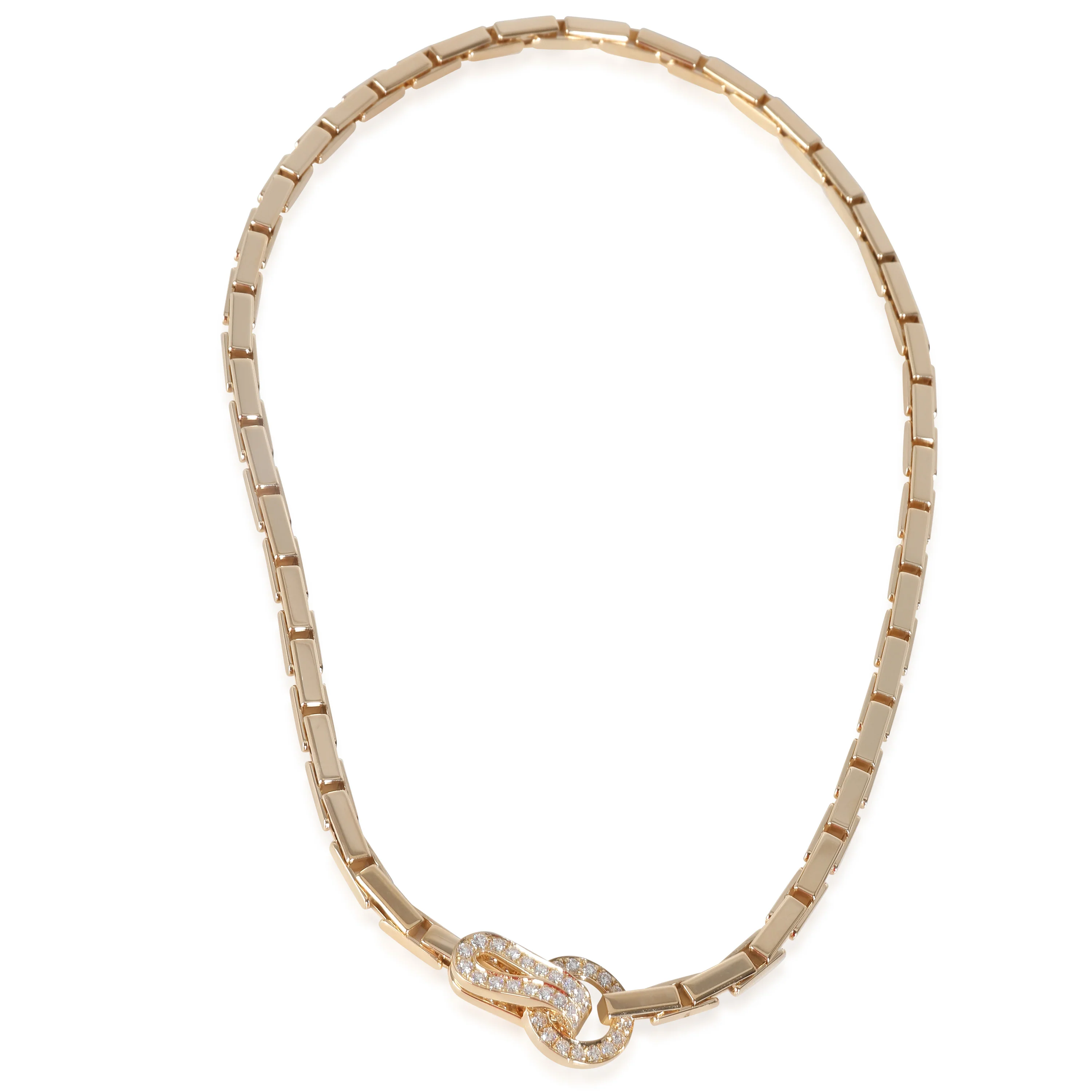 Agrafe Fashion Necklace in 18k Yellow Gold 1.1 CTW - Image 2