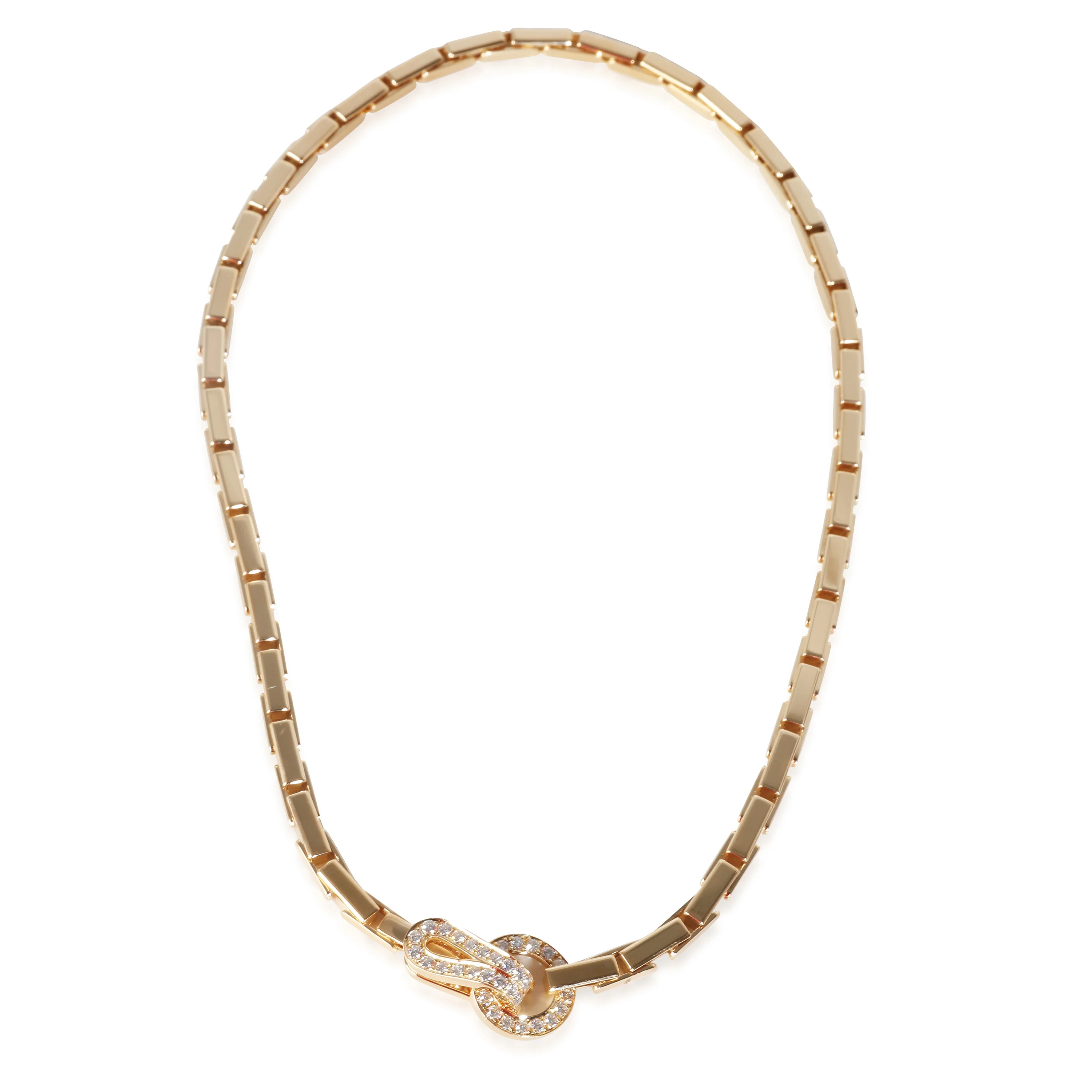 Agrafe Fashion Necklace in 18k Yellow Gold 1.1 CTW - Image 5