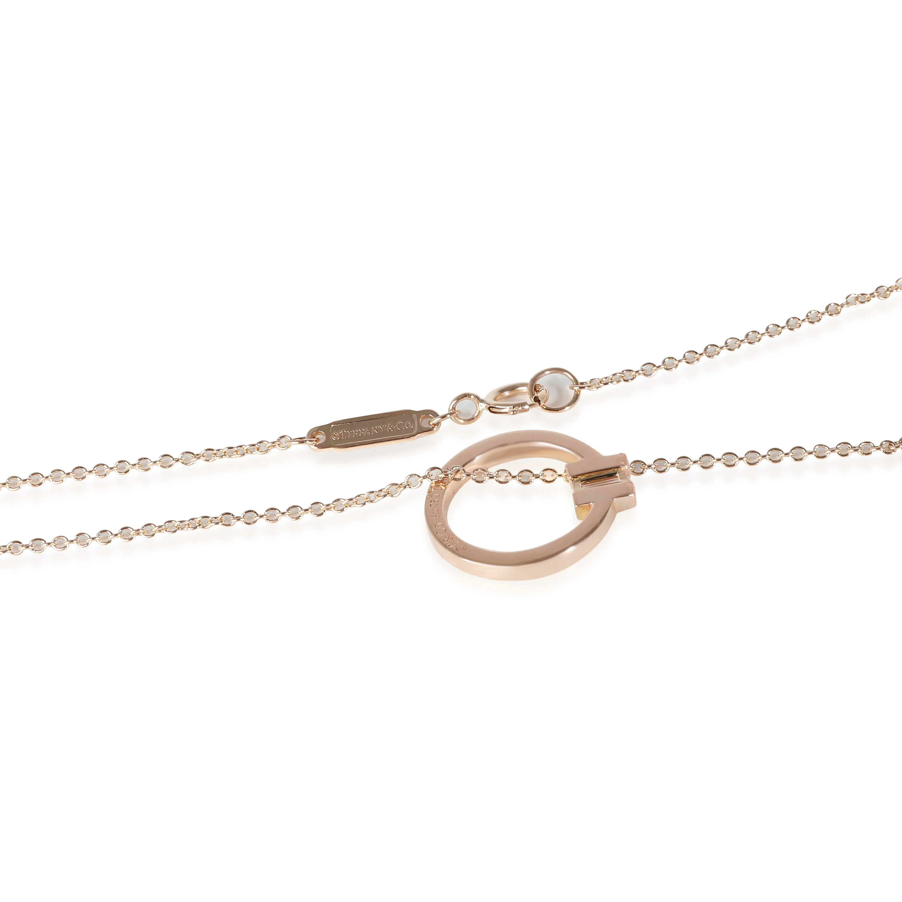 Tiffany T Diamond Pendant in 18k Rose Gold 0.06 CTW - Image 3