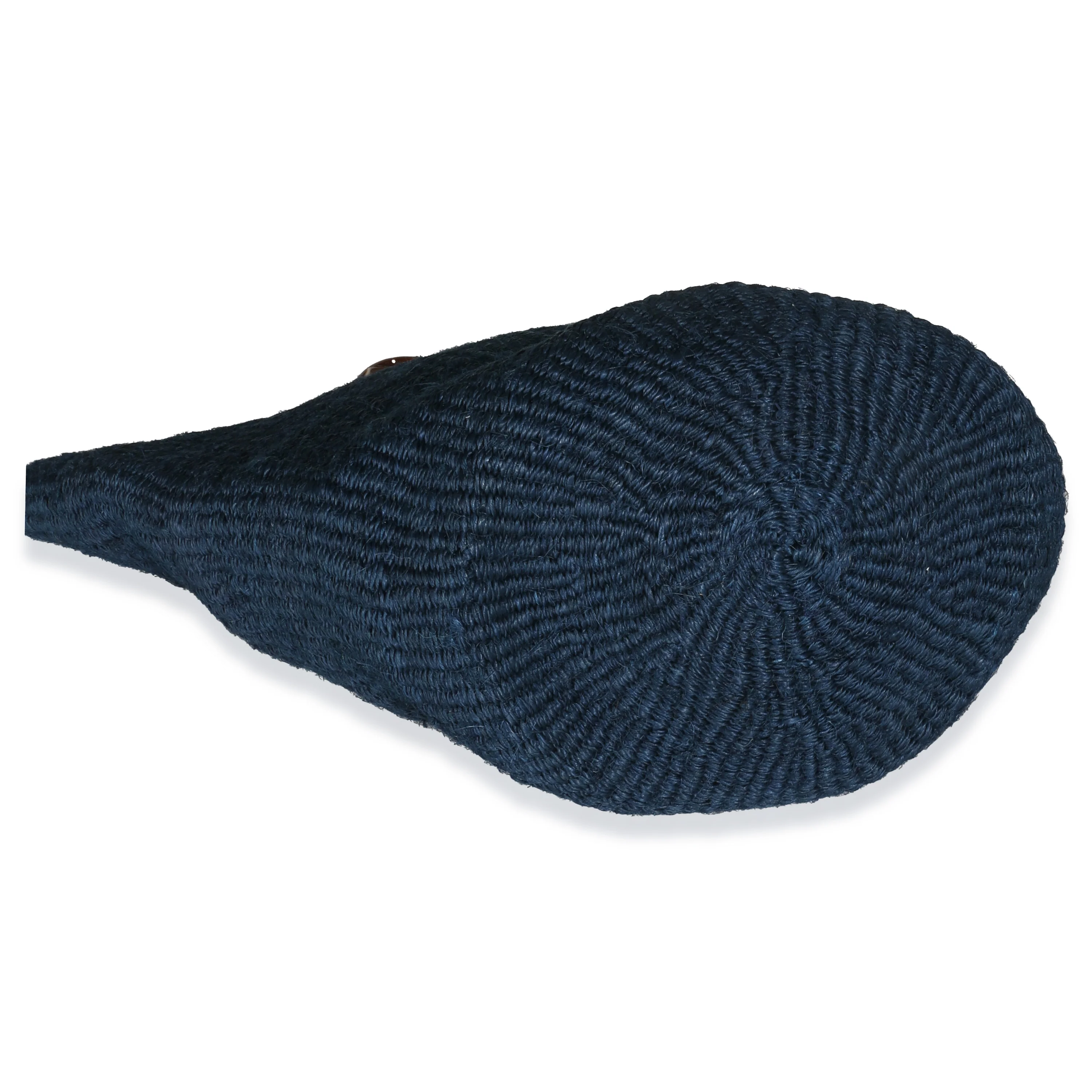 Navy Raffia Calfskin Medium Panier Tote - Image 6