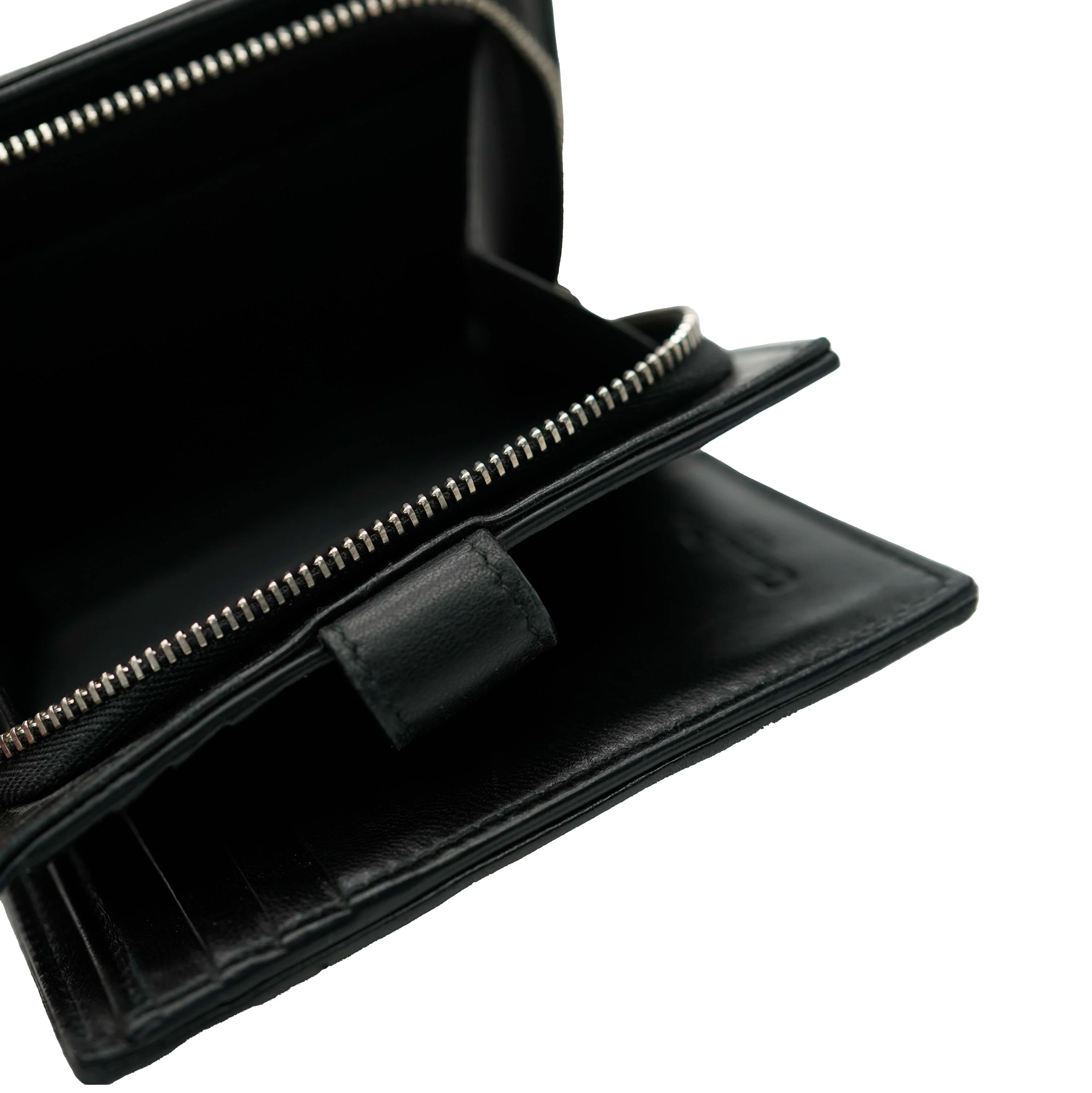 Black Quilted Lambskin Cannage Lady Dior Wallet - Image 4