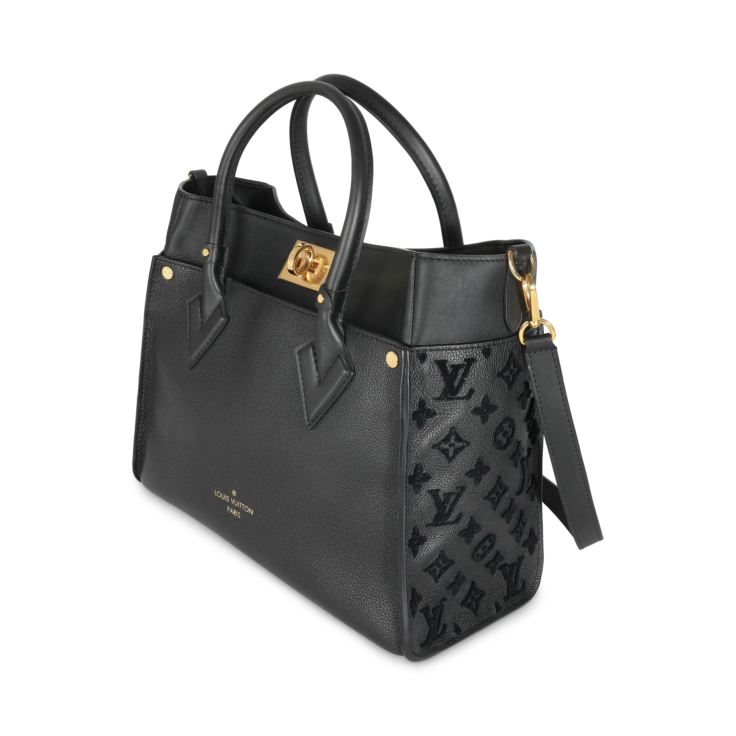 Black Calfskin Tufted Monogram On My Side - Image 2