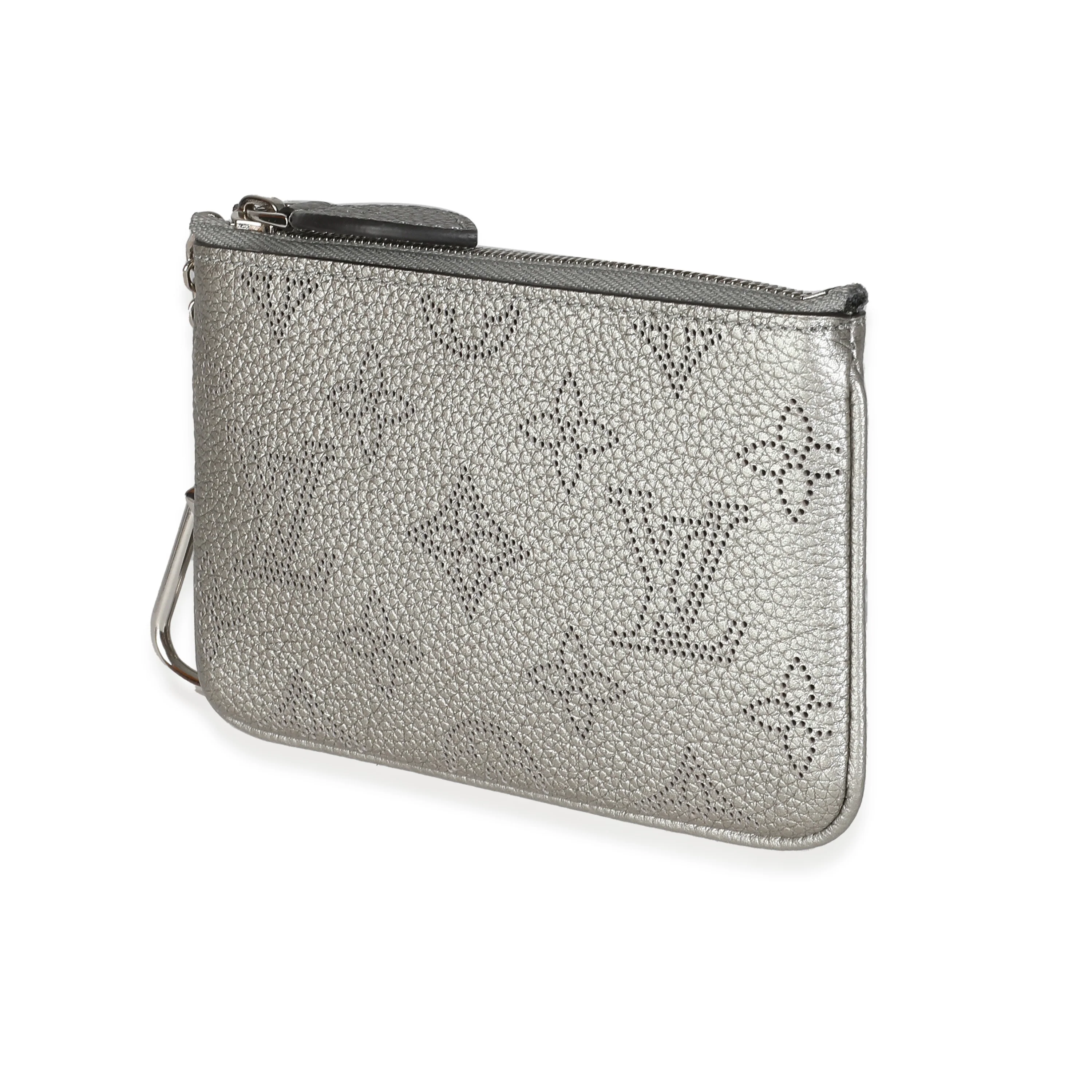 Silver Monogram Mahina Key Pouch - Image 2