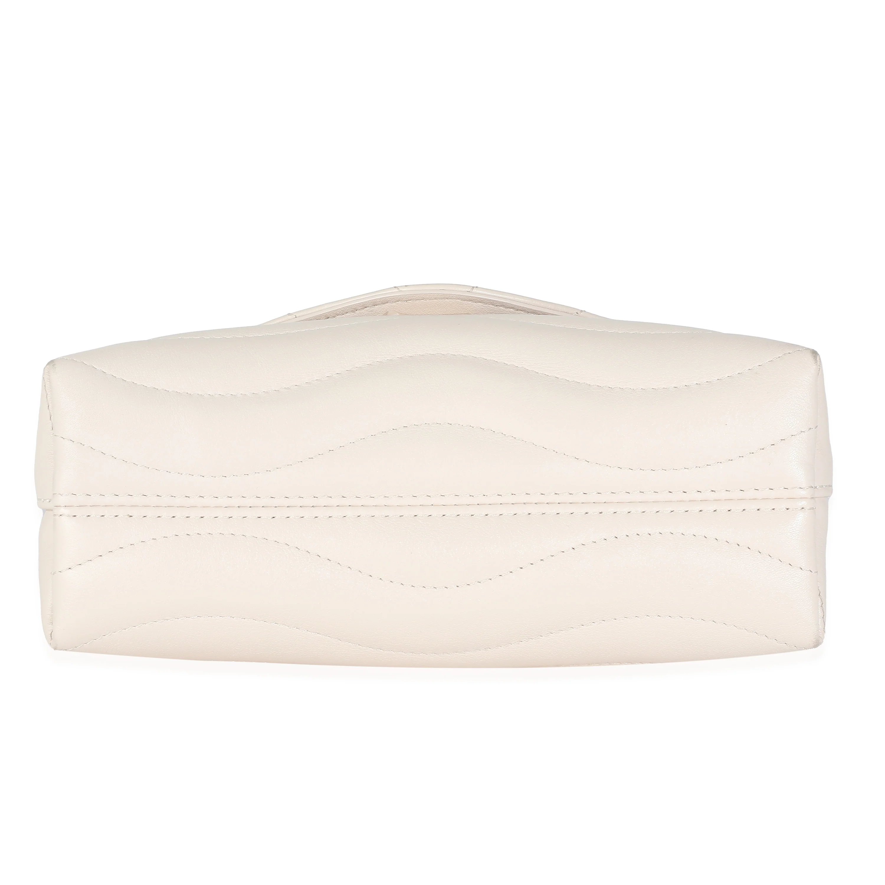 Ivory Calfskin New Wave Top Handle Bag - Image 5