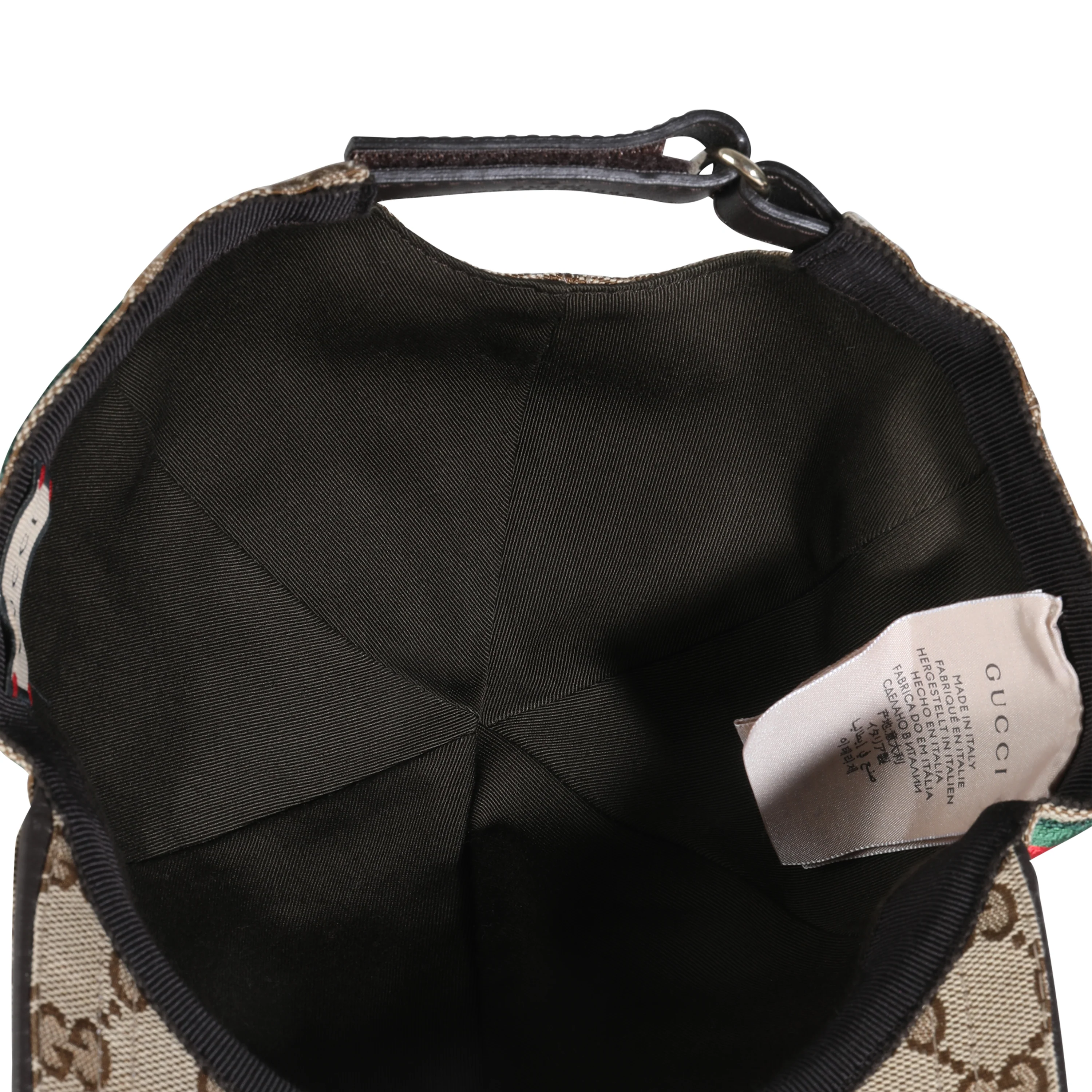 Beige Original GG Canvas Web Baseball Hat L - Image 4