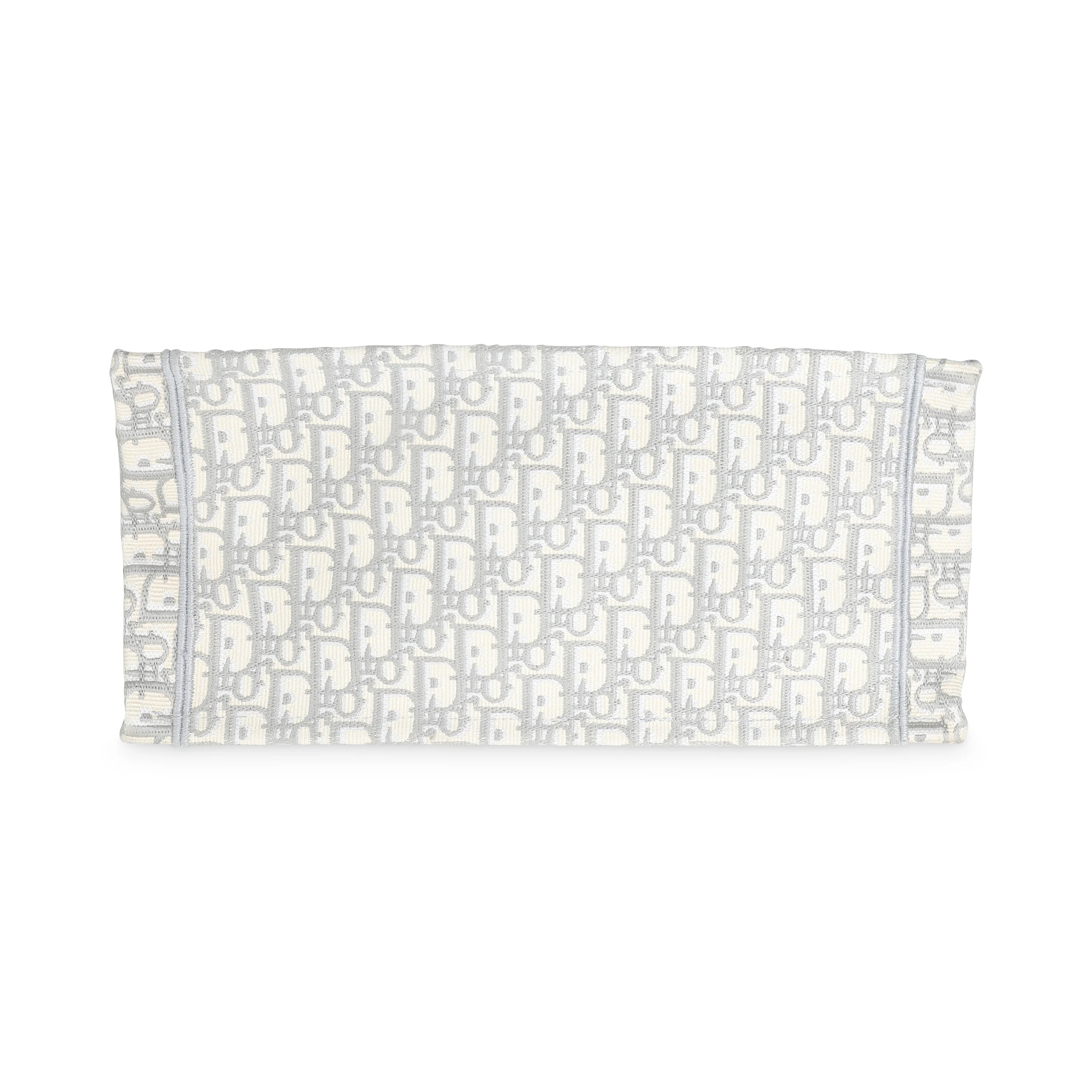 Grey Ecru Oblique Canvas Medium Book Tote - Image 5