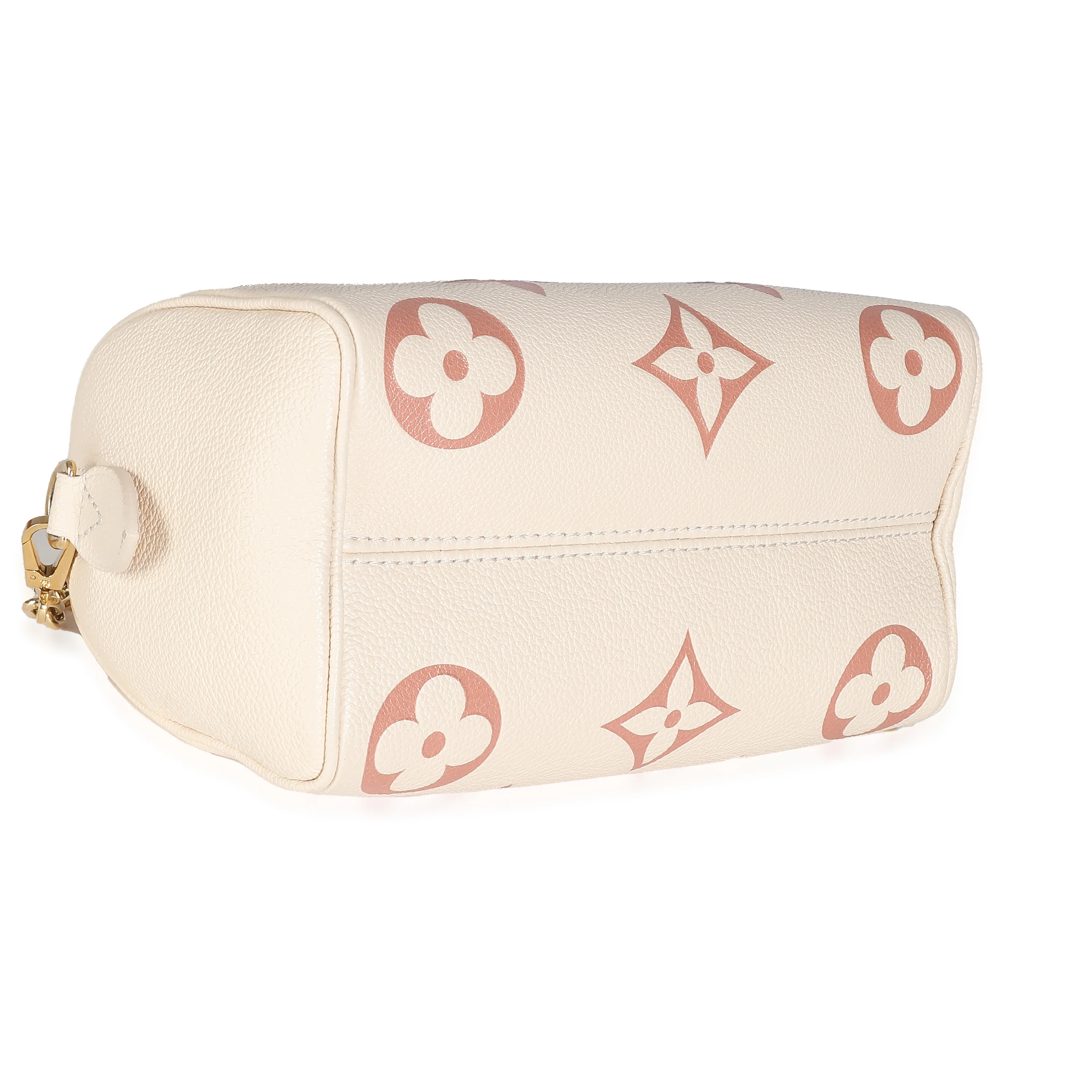 Creme Rose Trianon Empreinte Monogram Giant Speedy Bandouliere 20 - Image 6