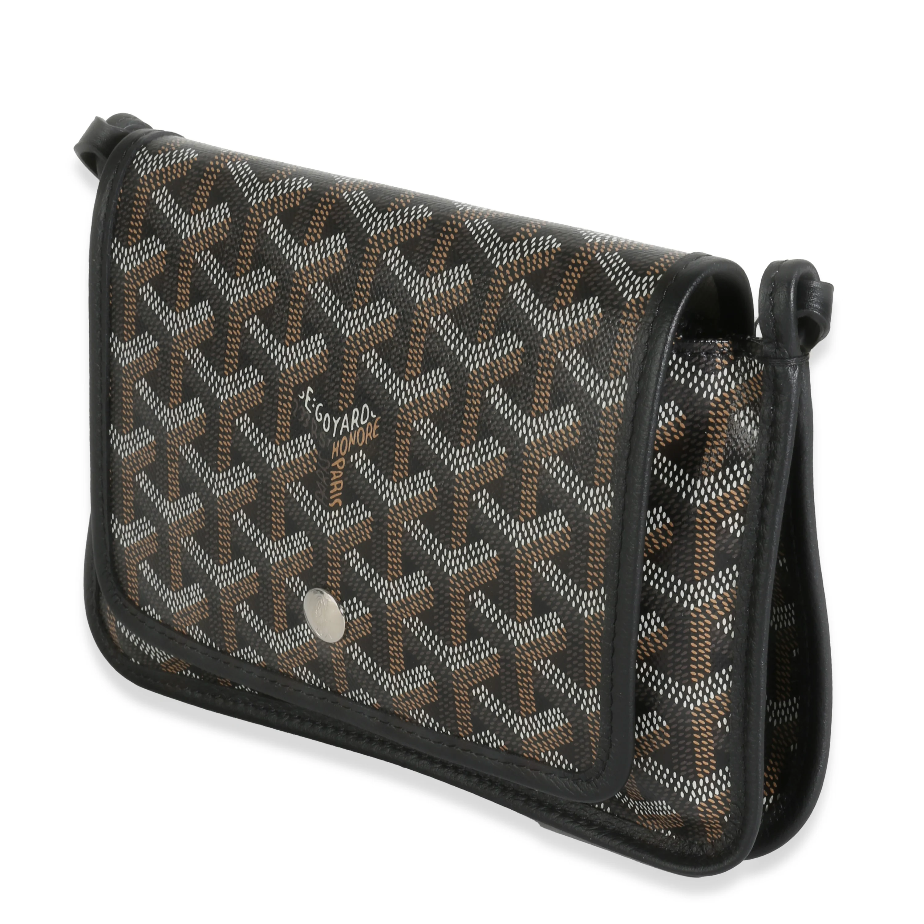 Black Goyardine Canvas Plumet Pocket Wallet - Image 2