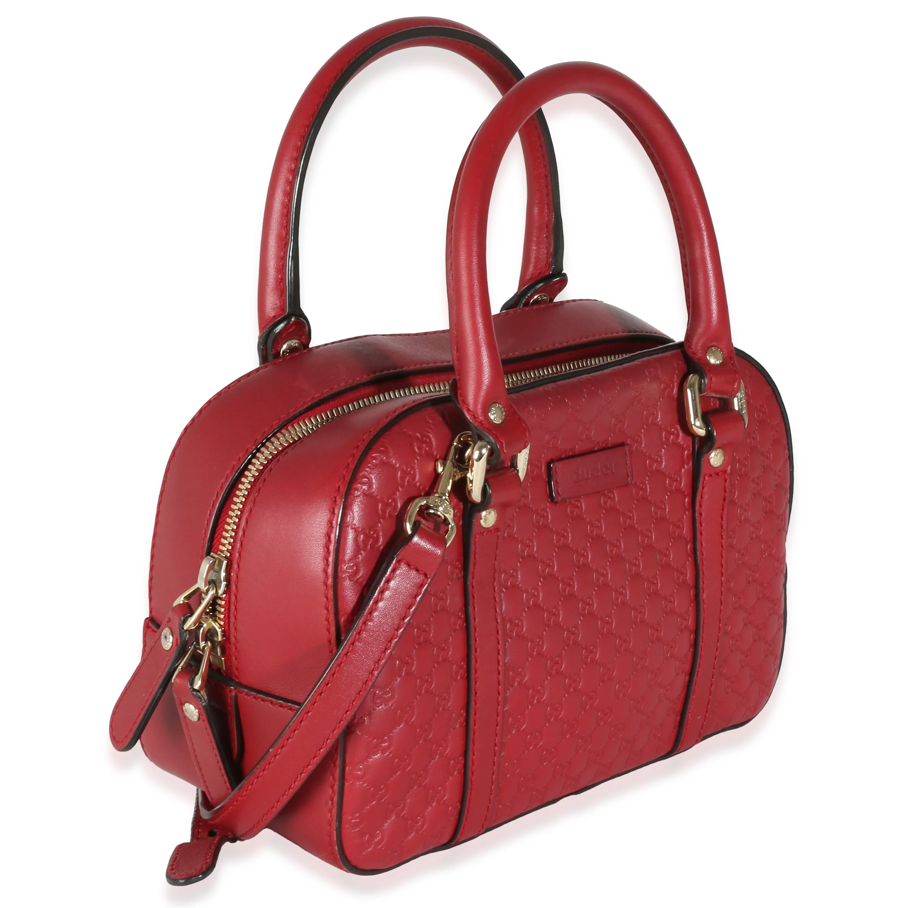 Red Microguccissima Small Bowling Bag - Image 3