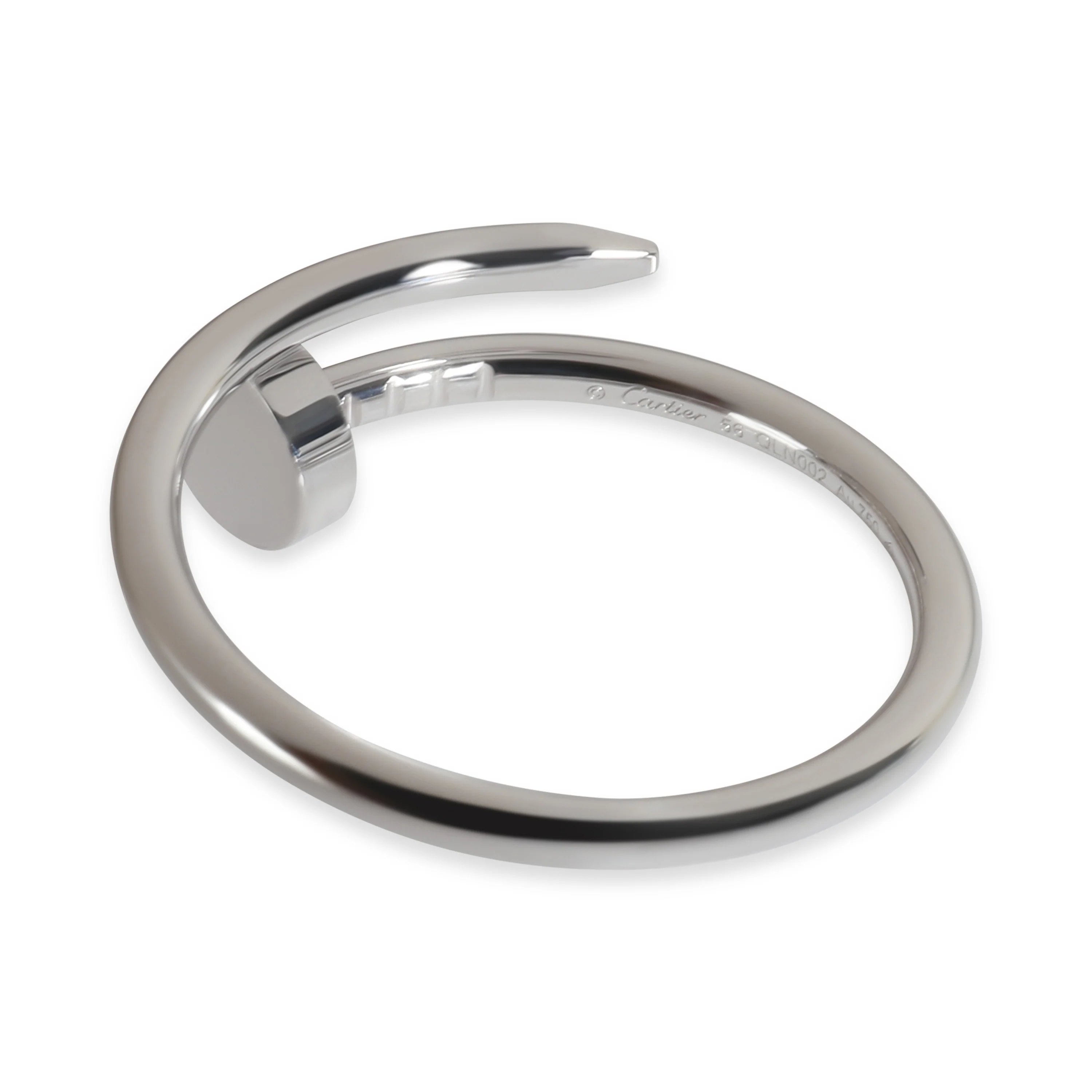 Juste Un Clou Ring, Small Model (White Gold) - Image 3