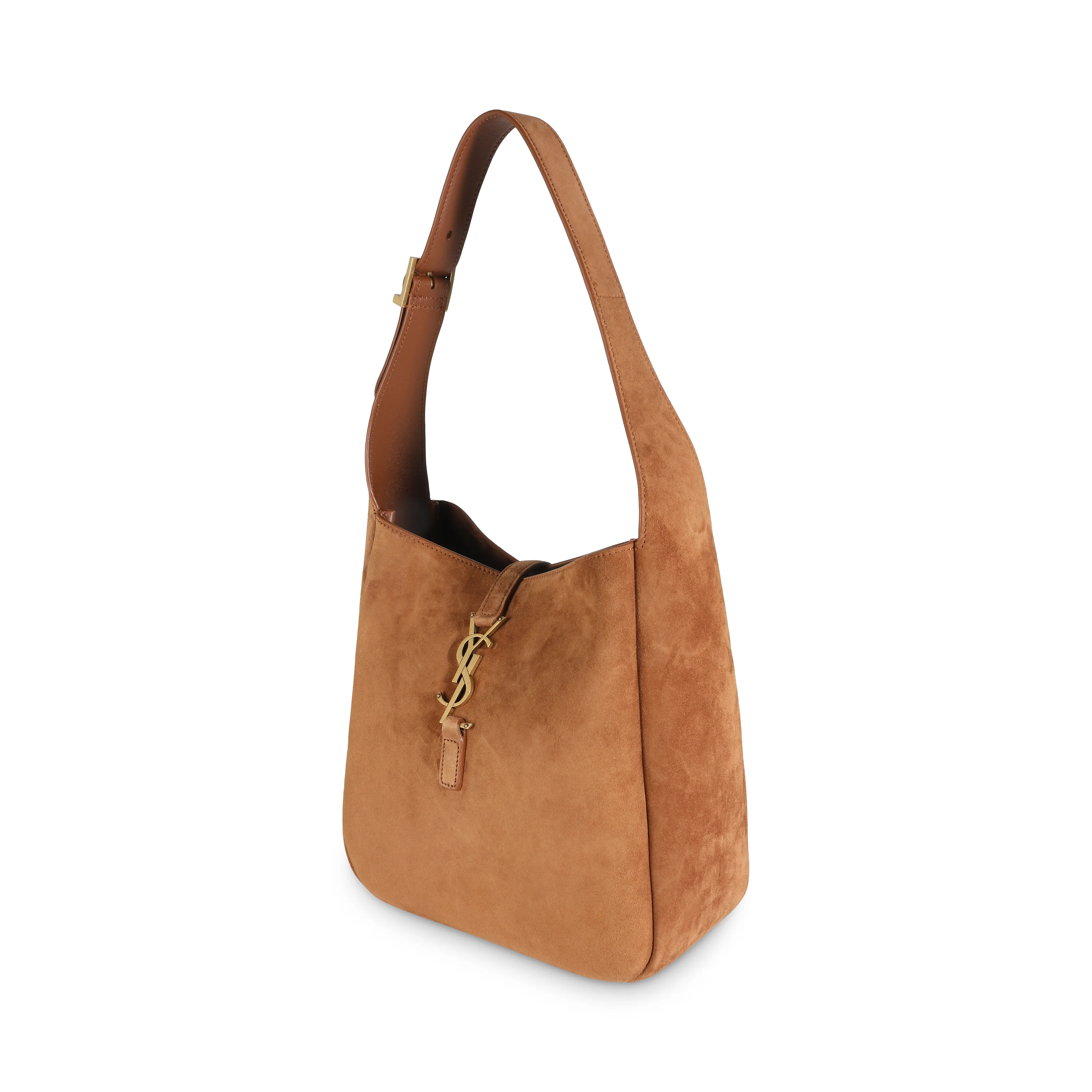 Brown Caramel Supple Suede Small Le 5 A 7 Tote - Image 2