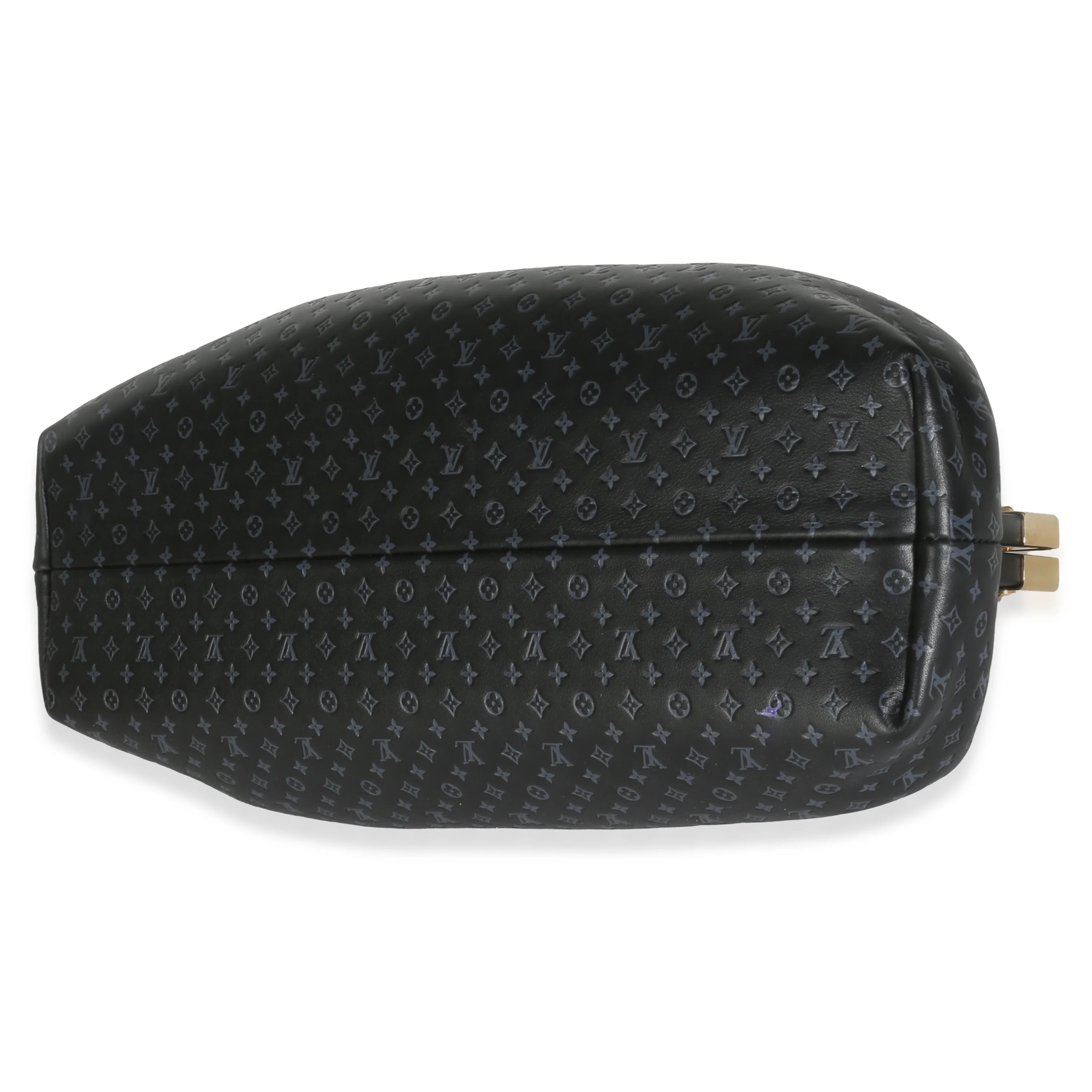Black Calfskin Nanogram Monogram Clutch - Image 7