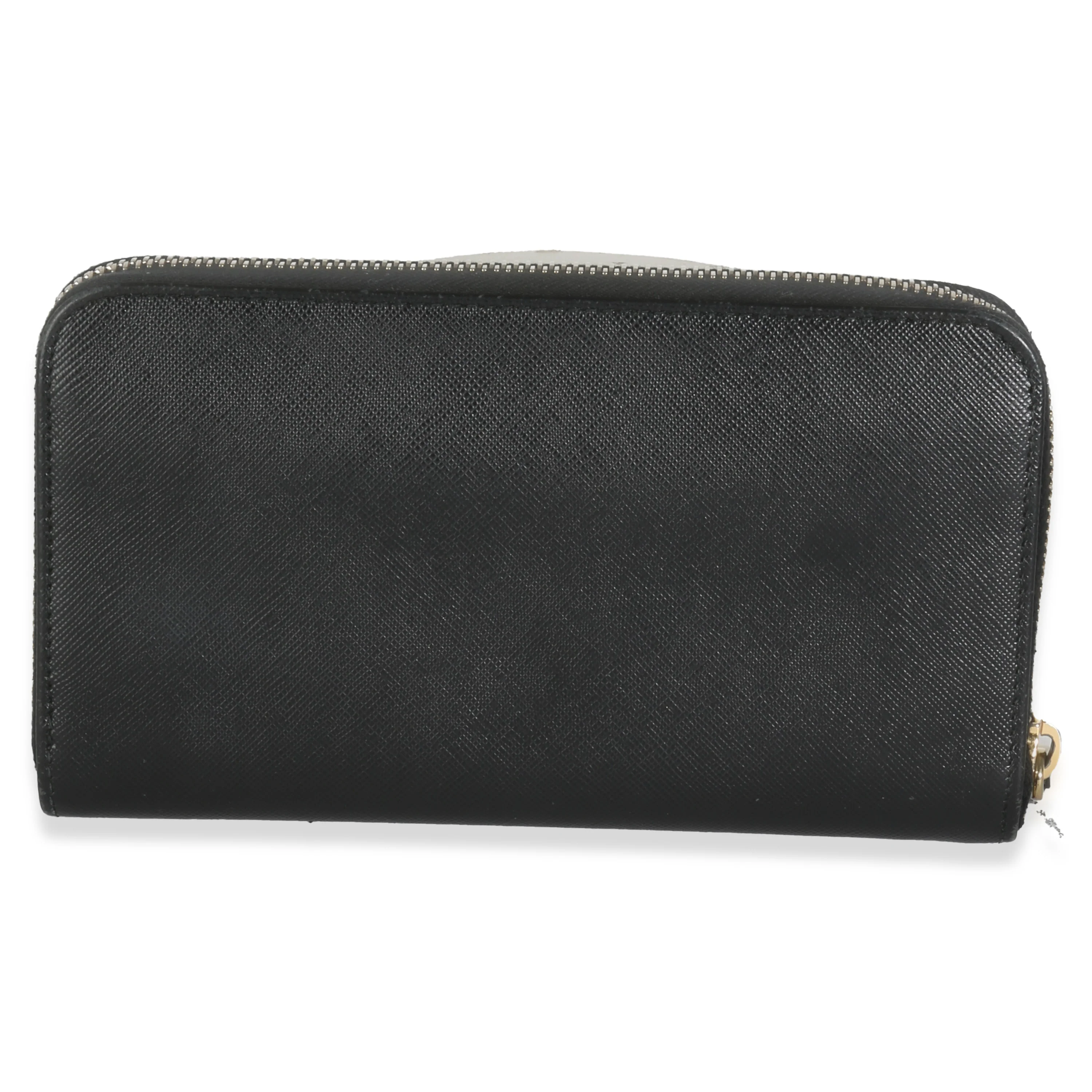 Black Saffiano Large Zip Around Wallet - Image 4