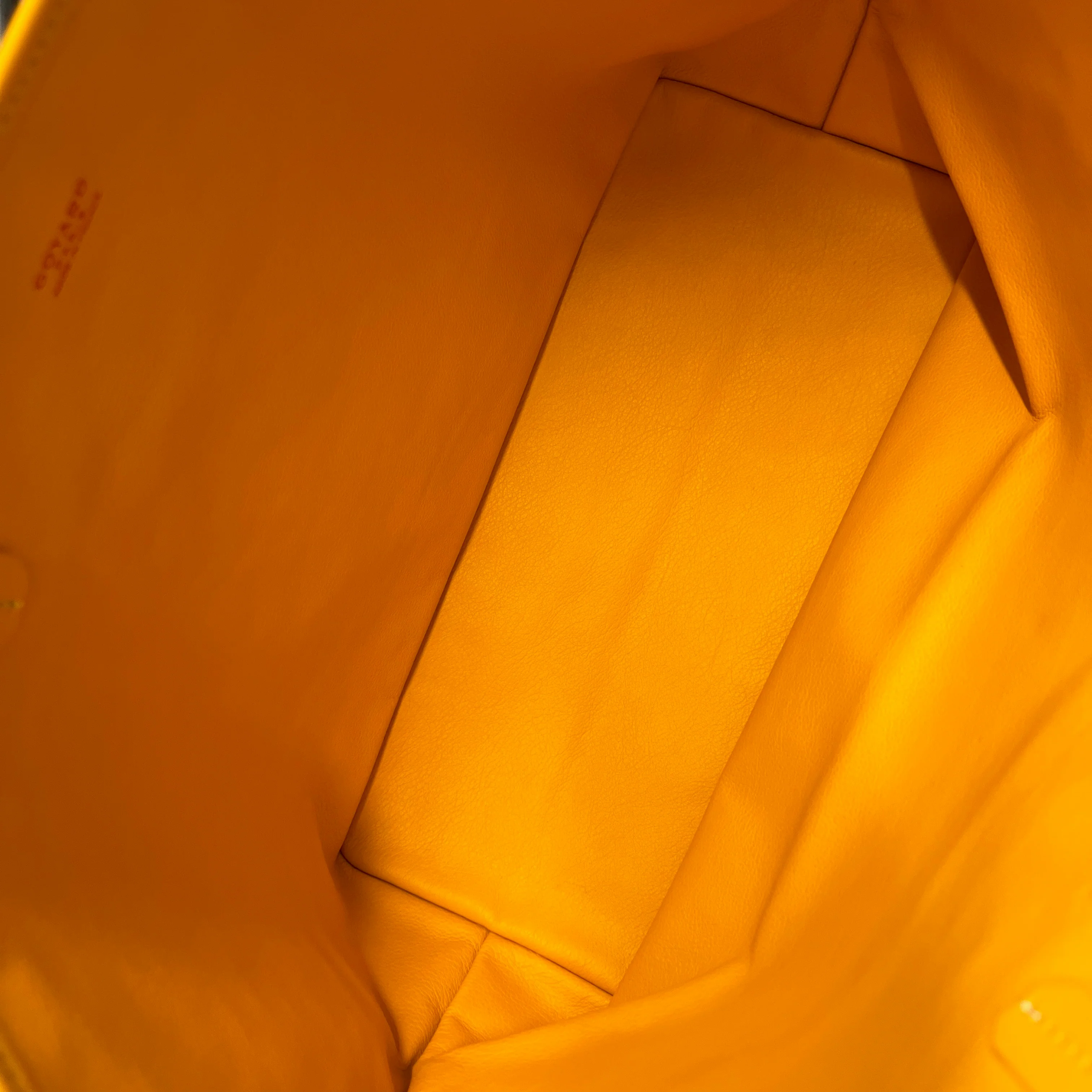 Yellow Goyardine Canvas Reversible Anjou PM - Image 8