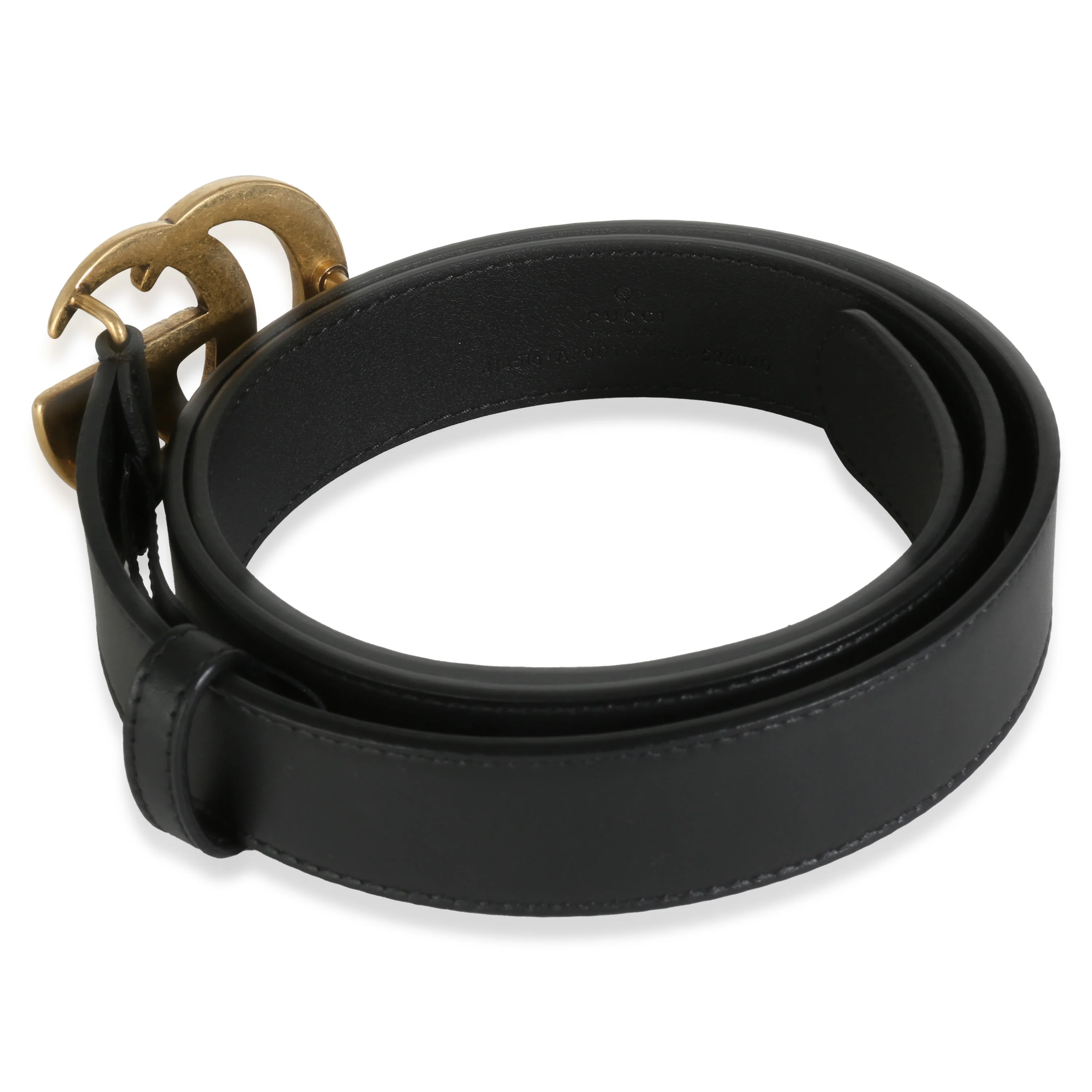 Black Calfskin Double G Belt 90/36 - Image 2