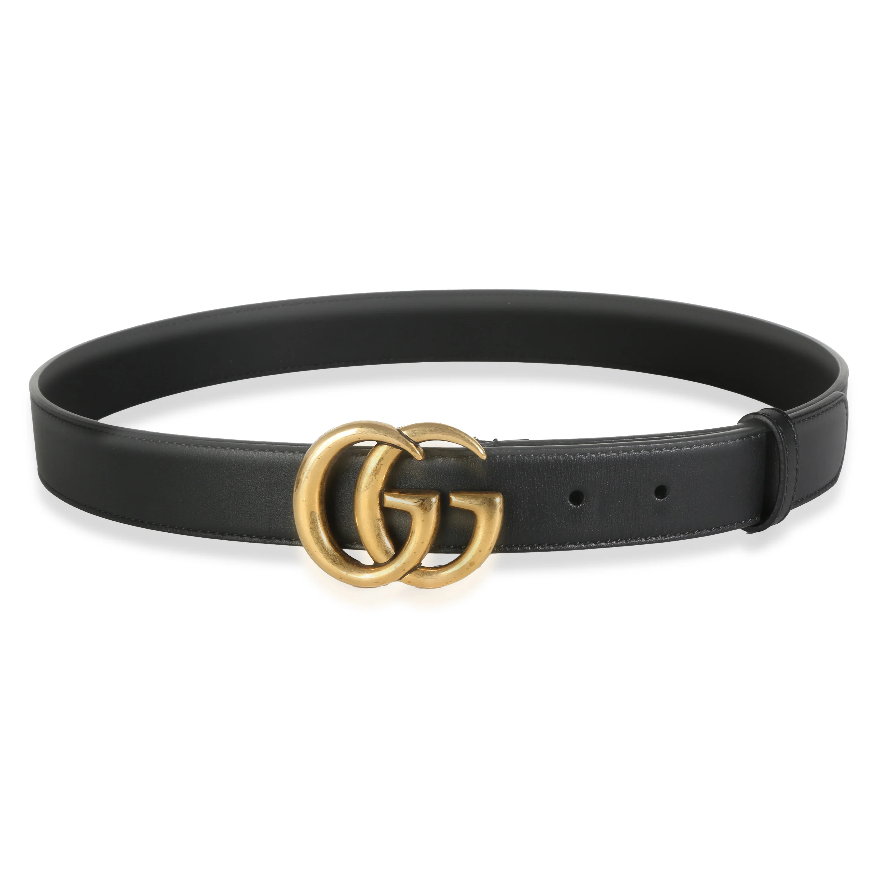 Black Calfskin Double G Belt 90/36 - Image 4