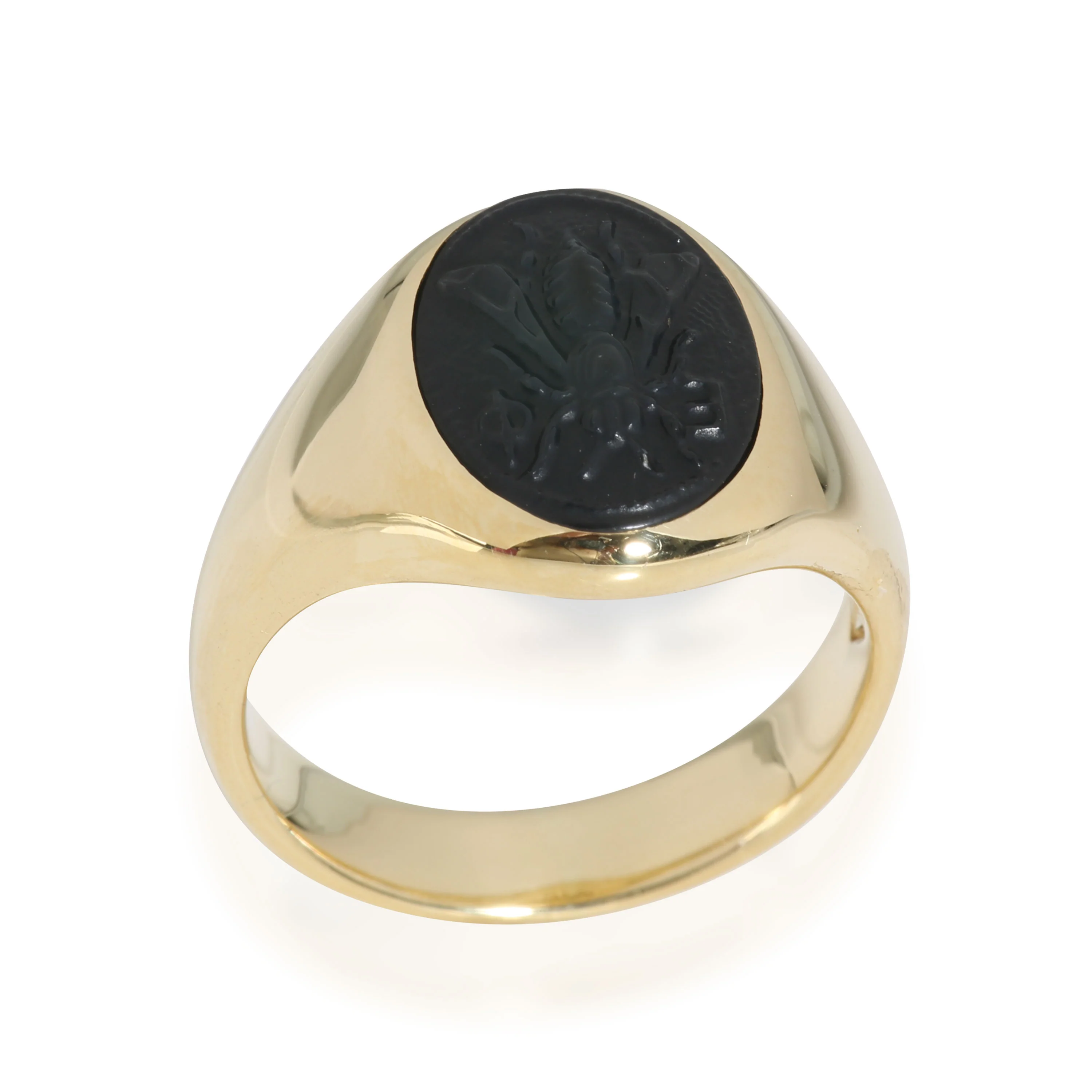 Petrvs Collection Onyx Ring in 18k Yellow Gold - Image 3