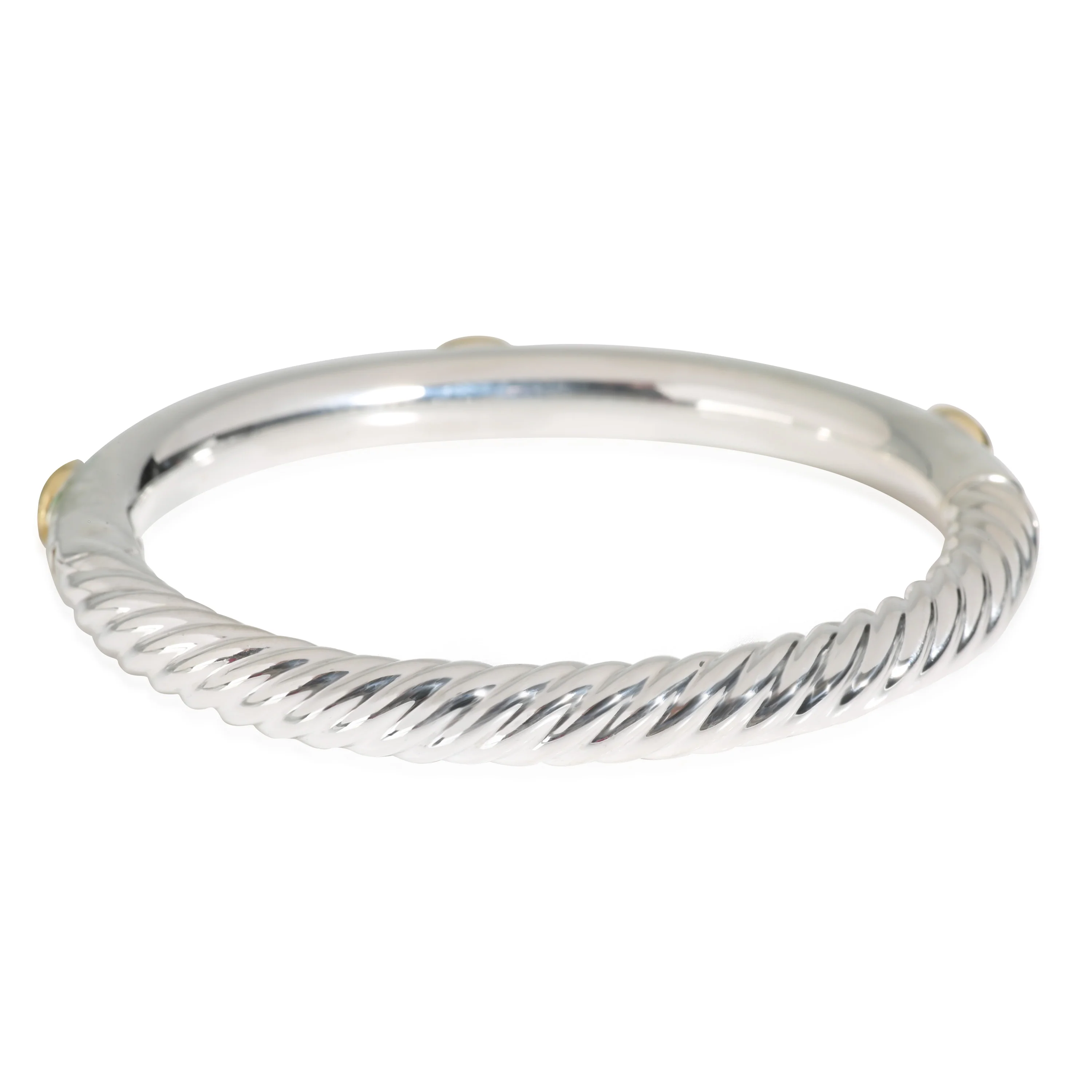 Topaz Bracelet in 18k Yellow Gold/Sterling Silver 0.16 CTW - Image 3
