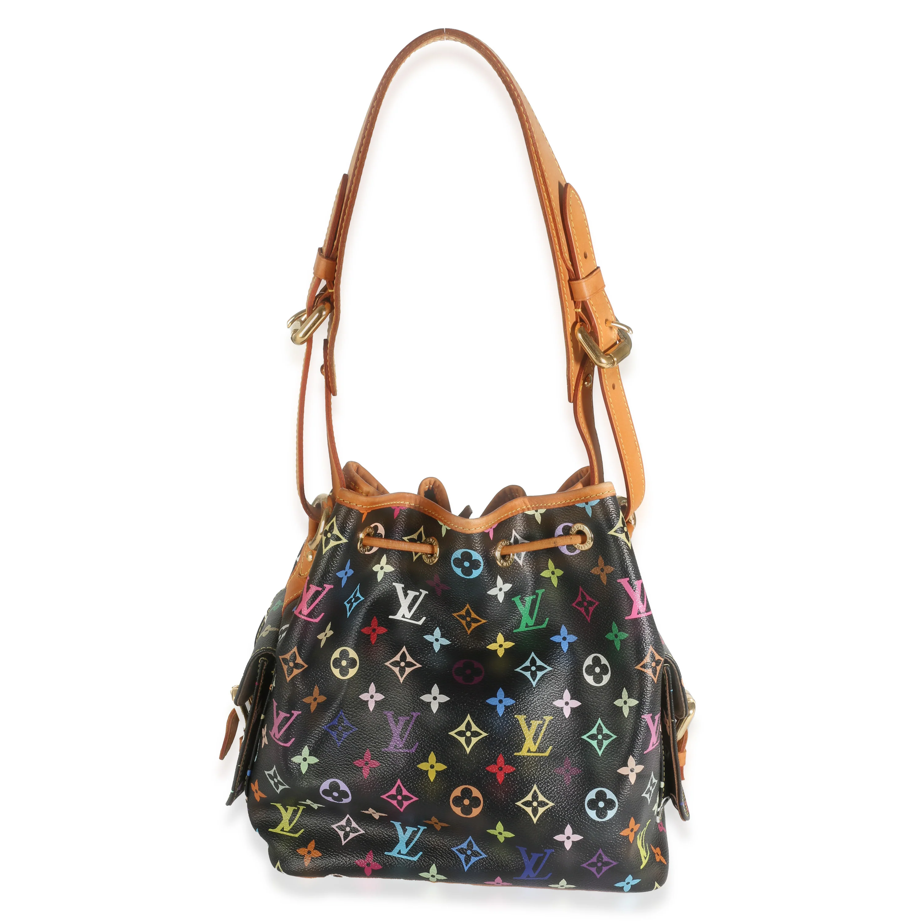 Black Monogram Multicolor Canvas Petit Noe - Image 4