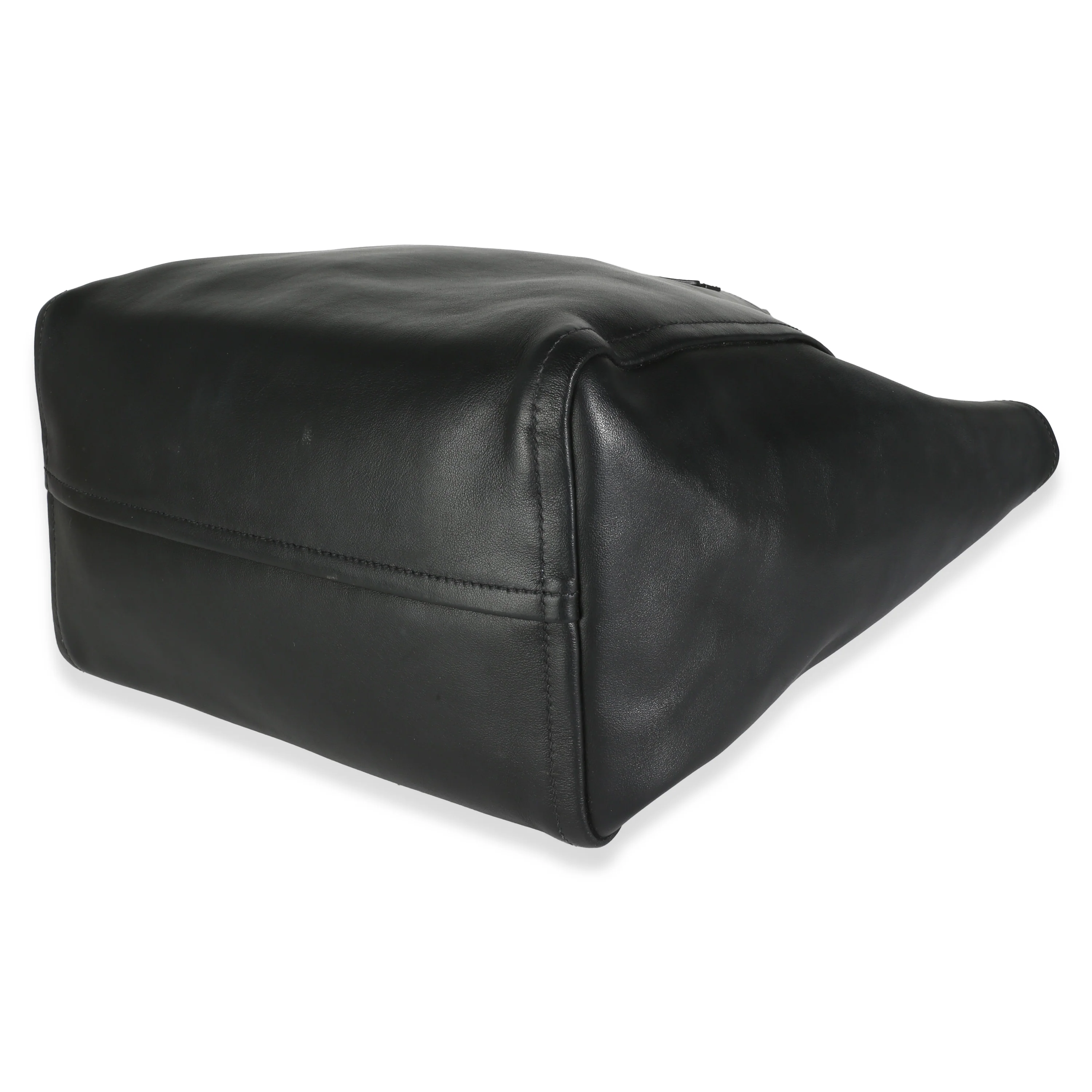 Black Calfskin Large Lux Concept Shopping Tote - Image 7