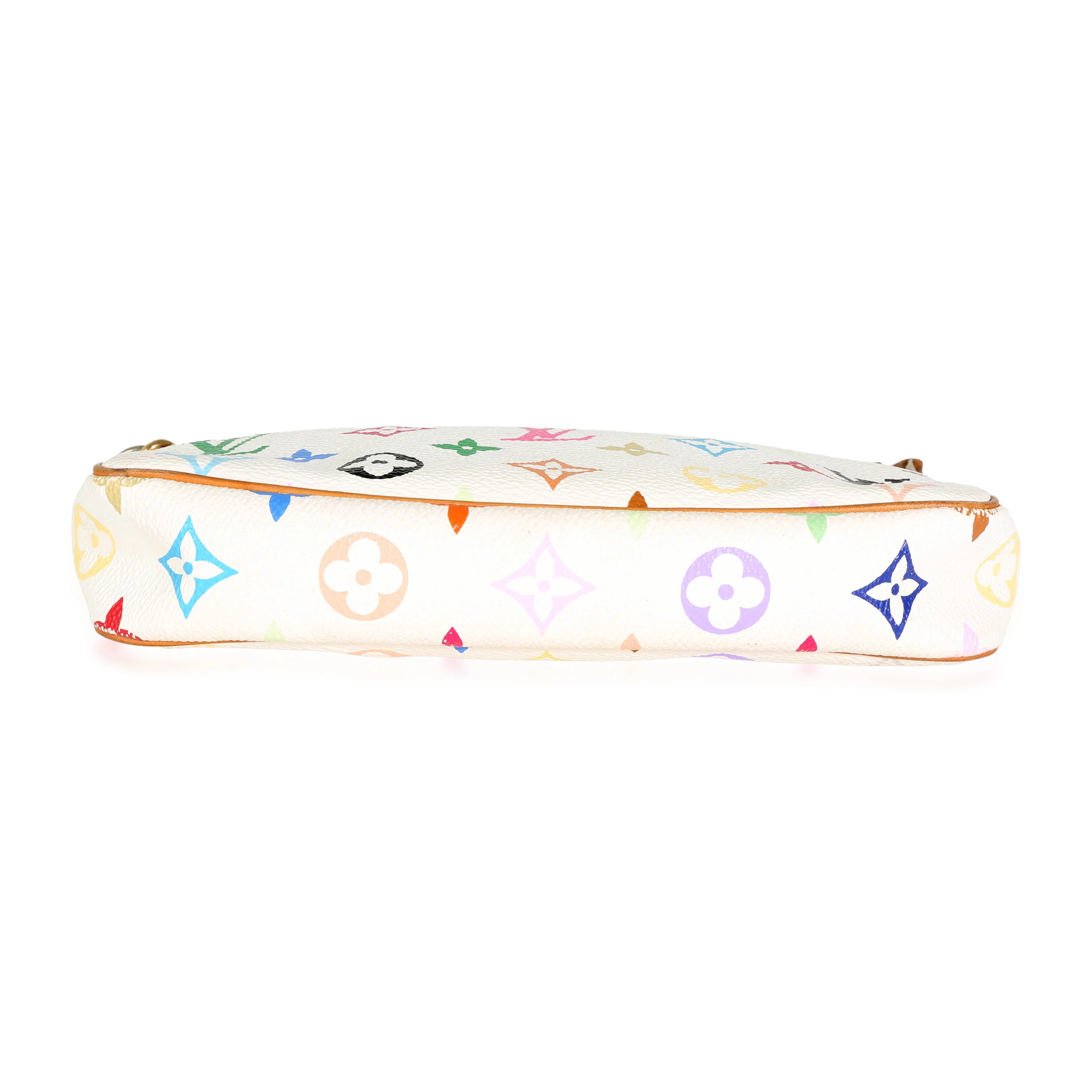 White Multicolor Monogram Canvas Pochette Accessoires - Image 4