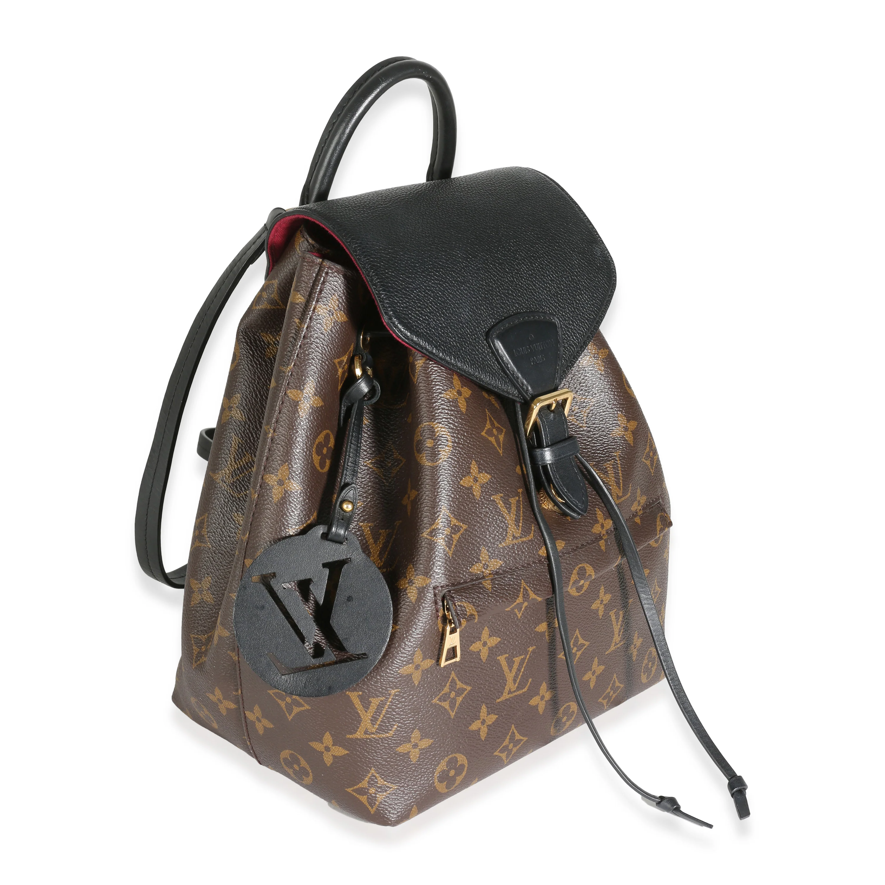 Black Monogram Canvas Montsouris Backpack NM - Image 4