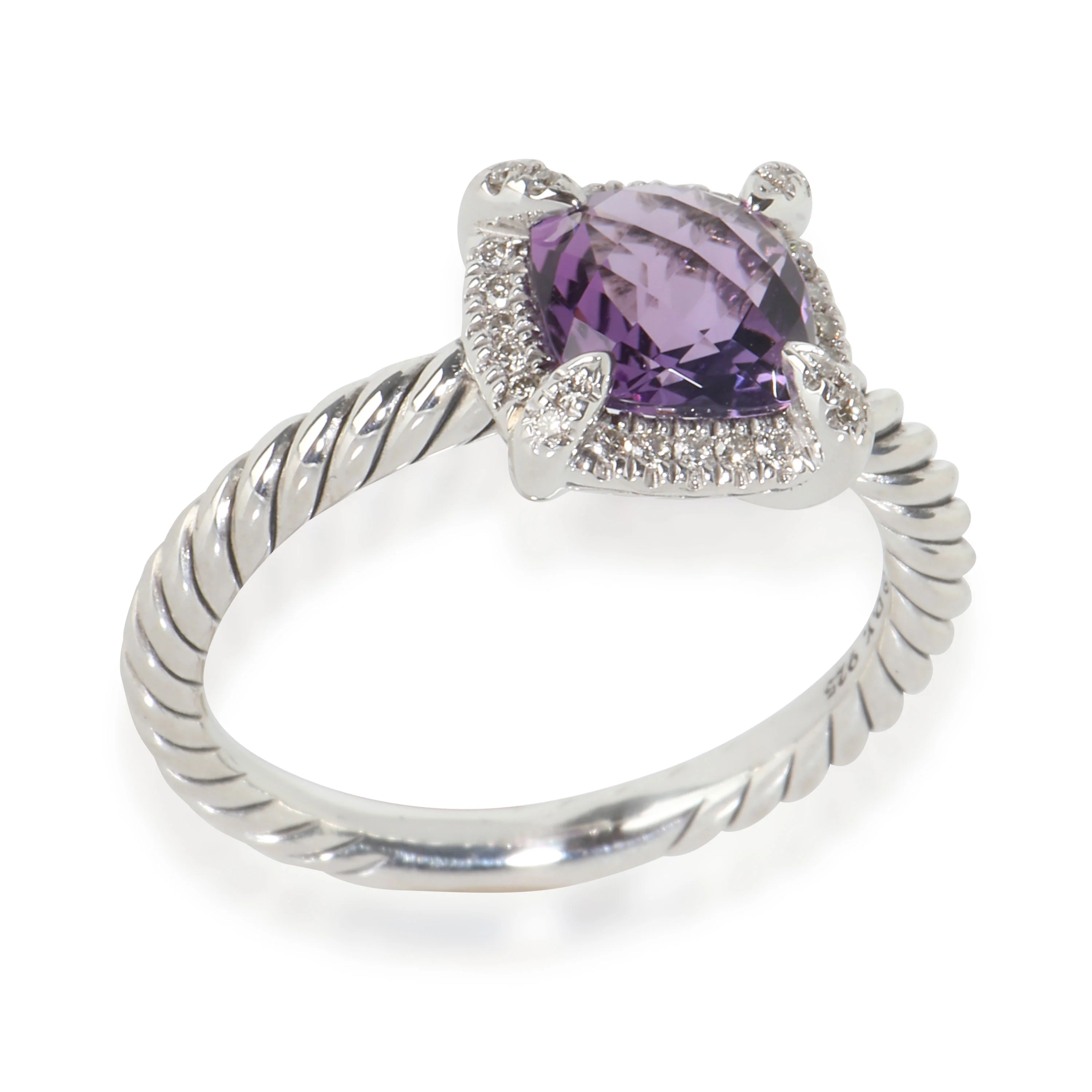 Chatelaine Amethyst Ring in Sterling Silver 0.1 CTW - Image 3